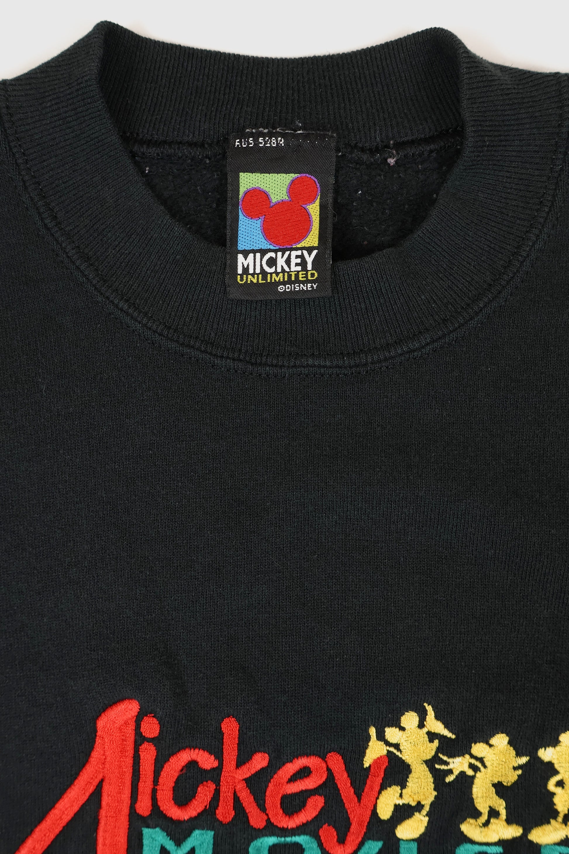 Vintage Embroidered Mickey Mouse Crewneck Image 2