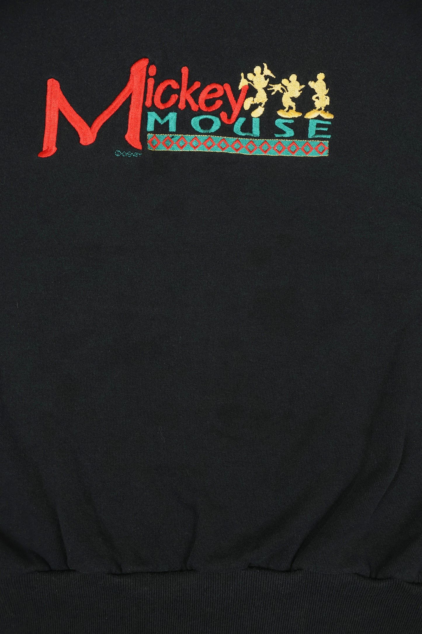 Vintage Embroidered Mickey Mouse Crewneck Image 3