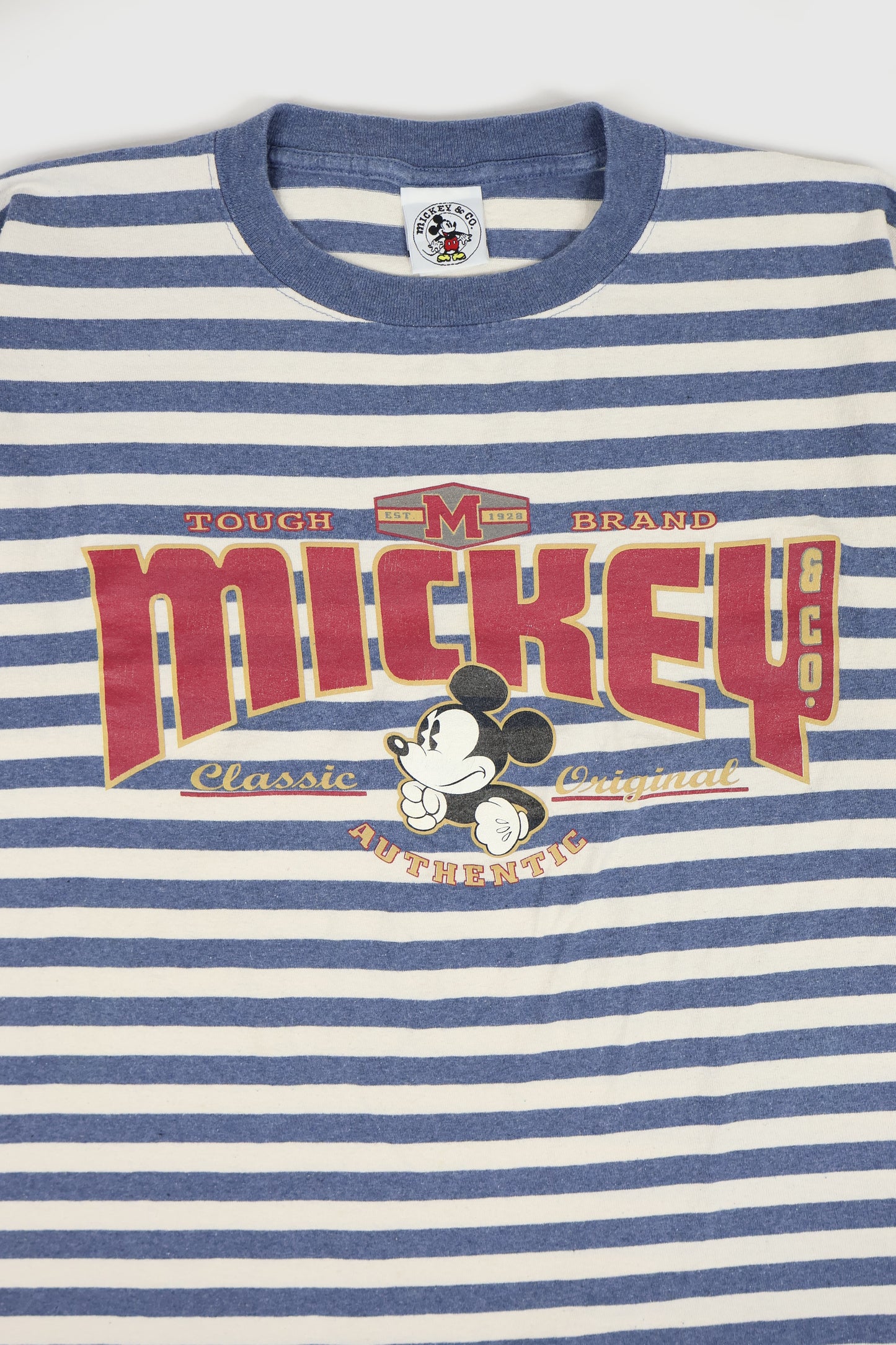 Vintage Mickey Striped Tee Image 1