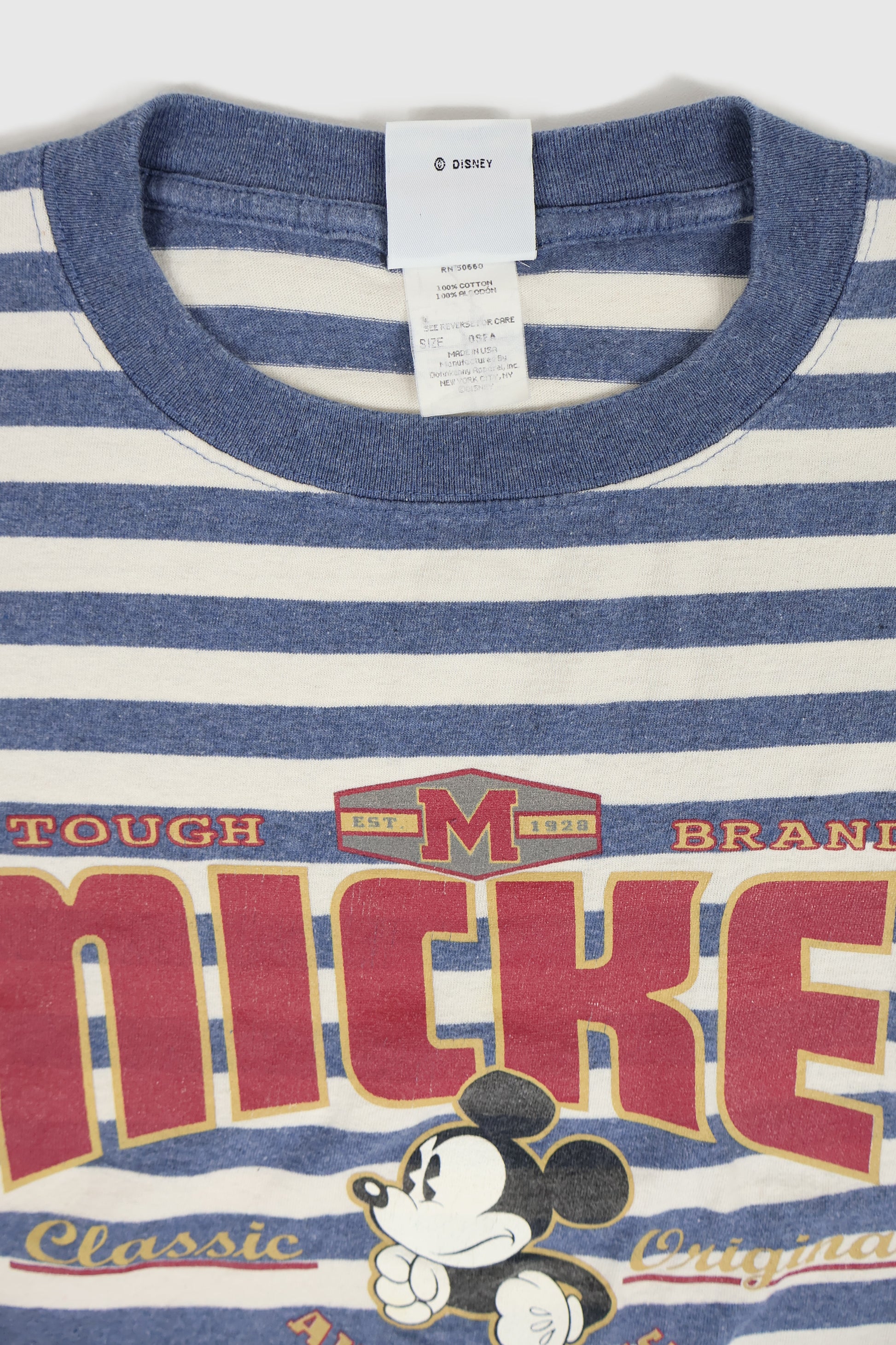 Vintage Mickey Striped Tee Image 2
