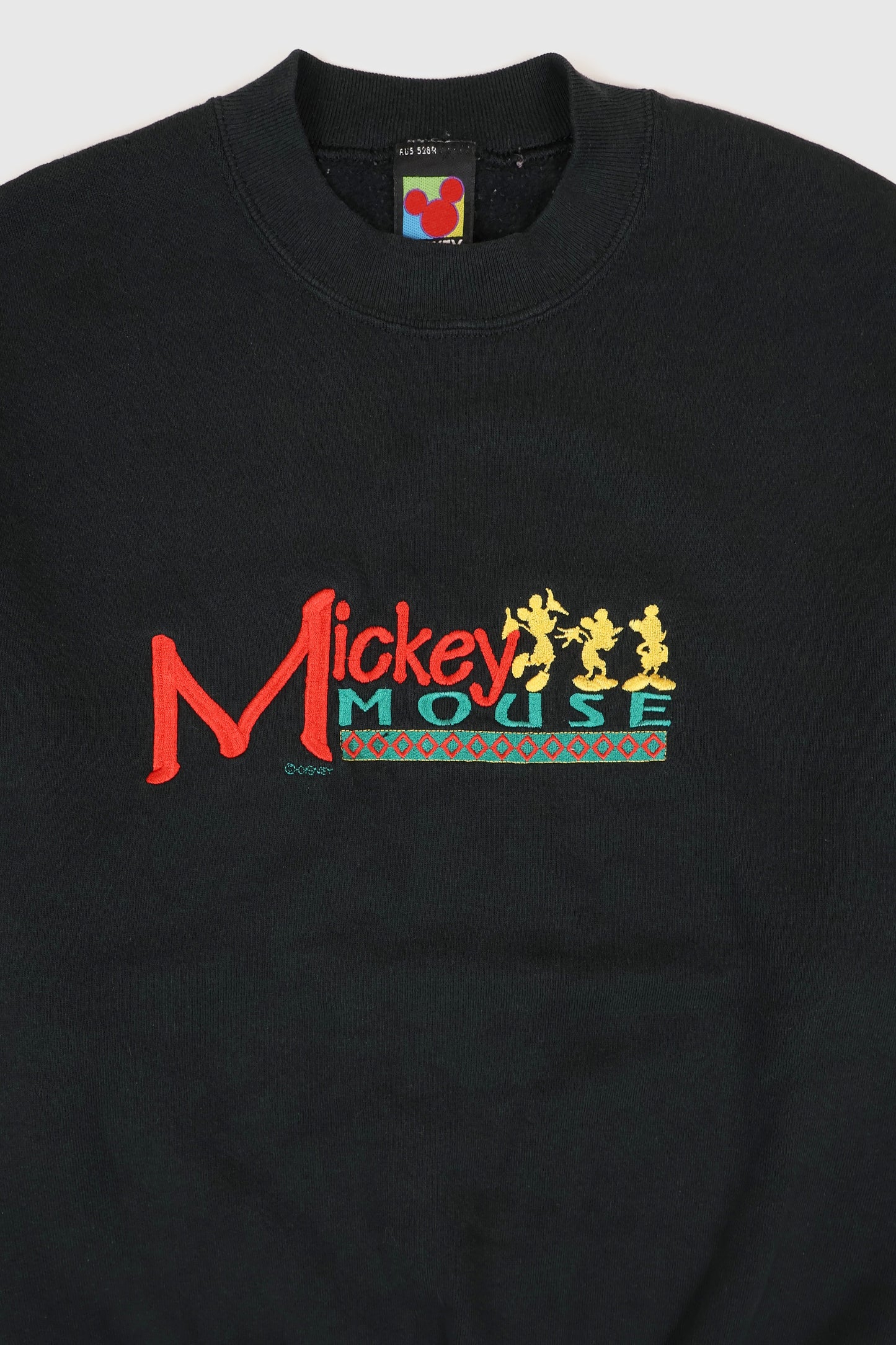 Vintage Embroidered Mickey Mouse Crewneck Image 1