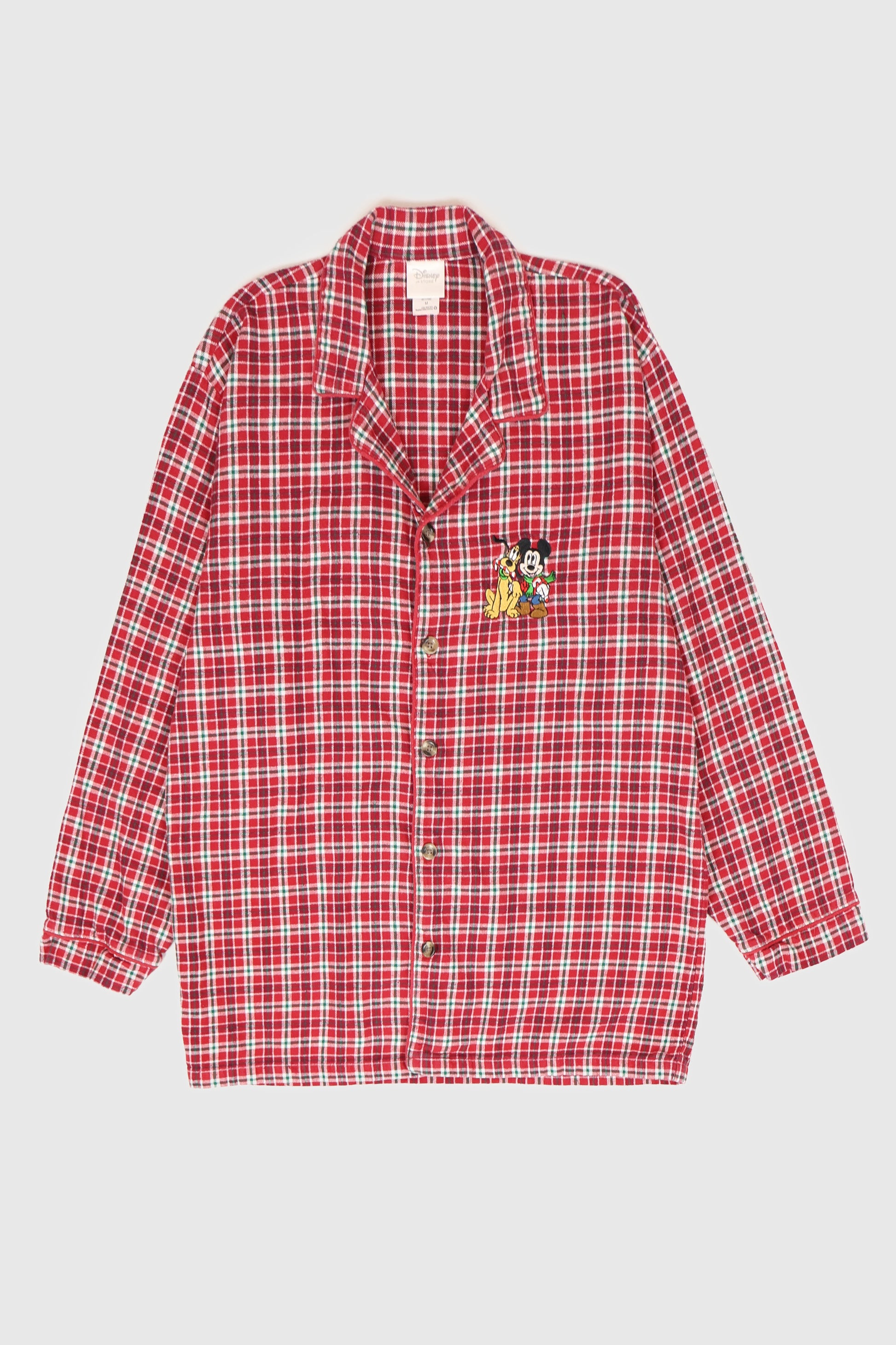 Vintage Mickey Flannel Pajama Top Image 0