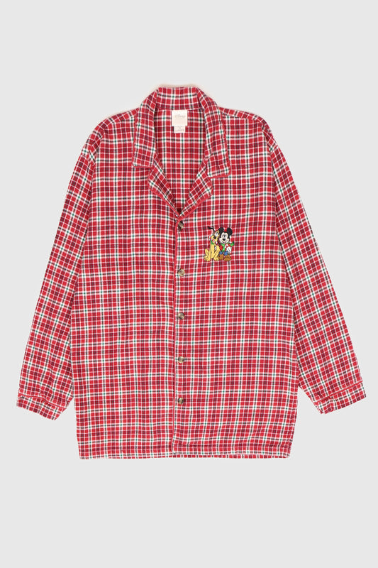 Vintage Mickey Flannel Pajama Top Image 0