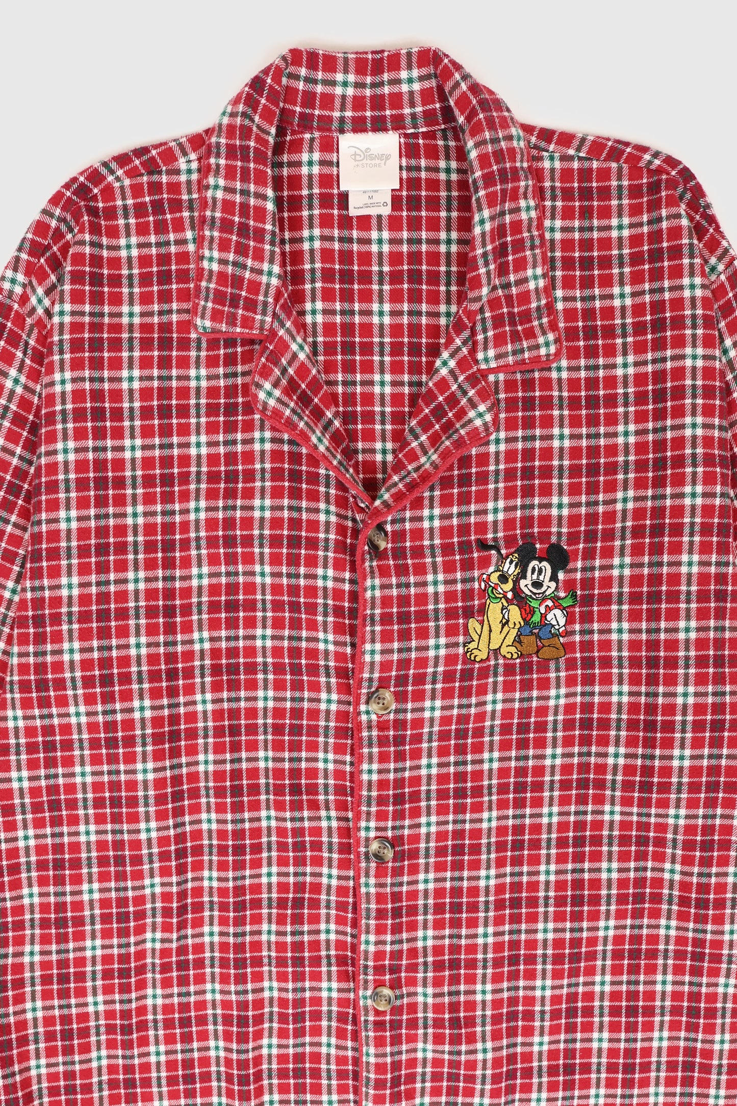 Vintage Mickey Flannel Pajama Top Image 1