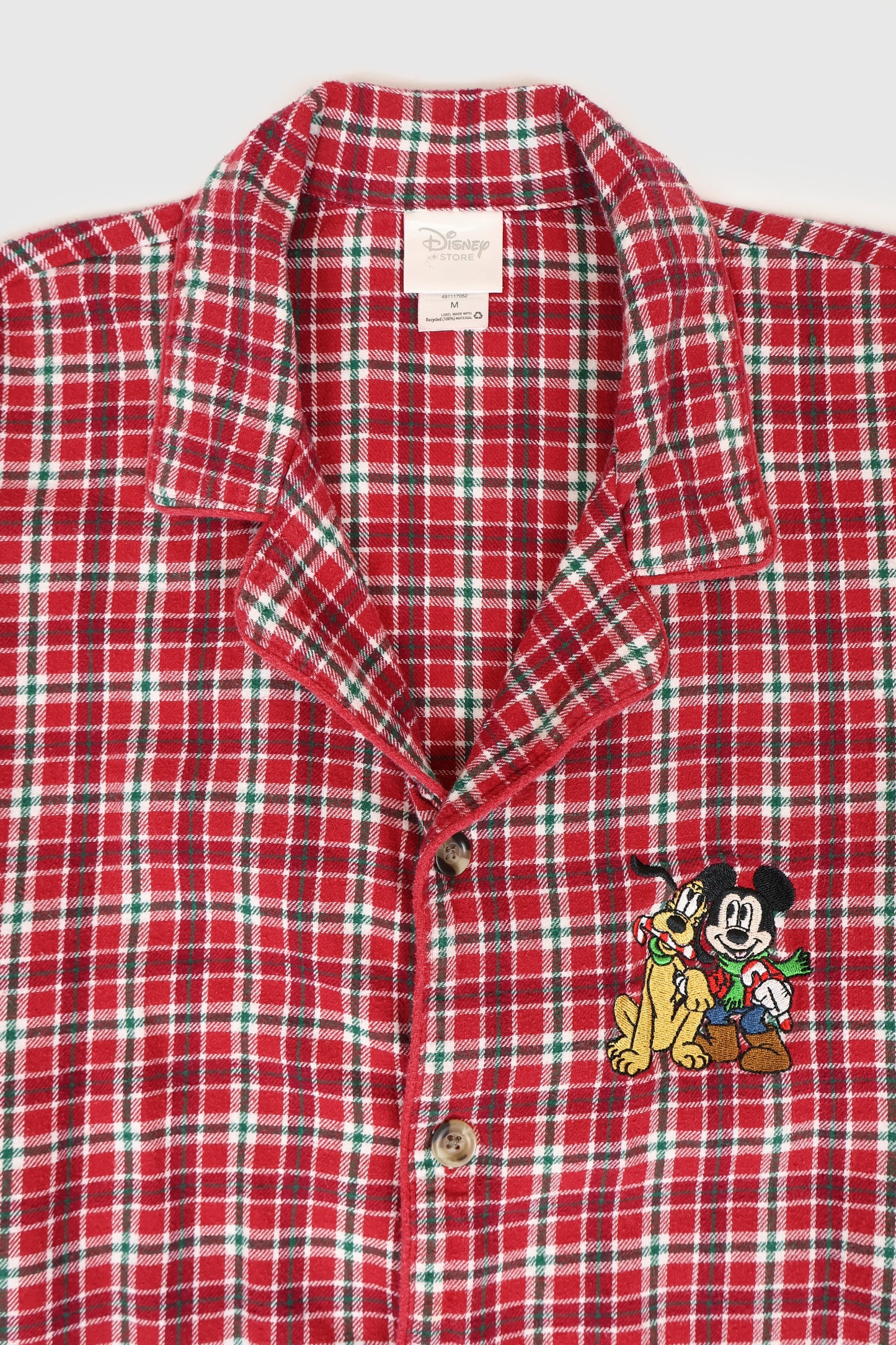 Vintage Mickey Flannel Pajama Top Image 2