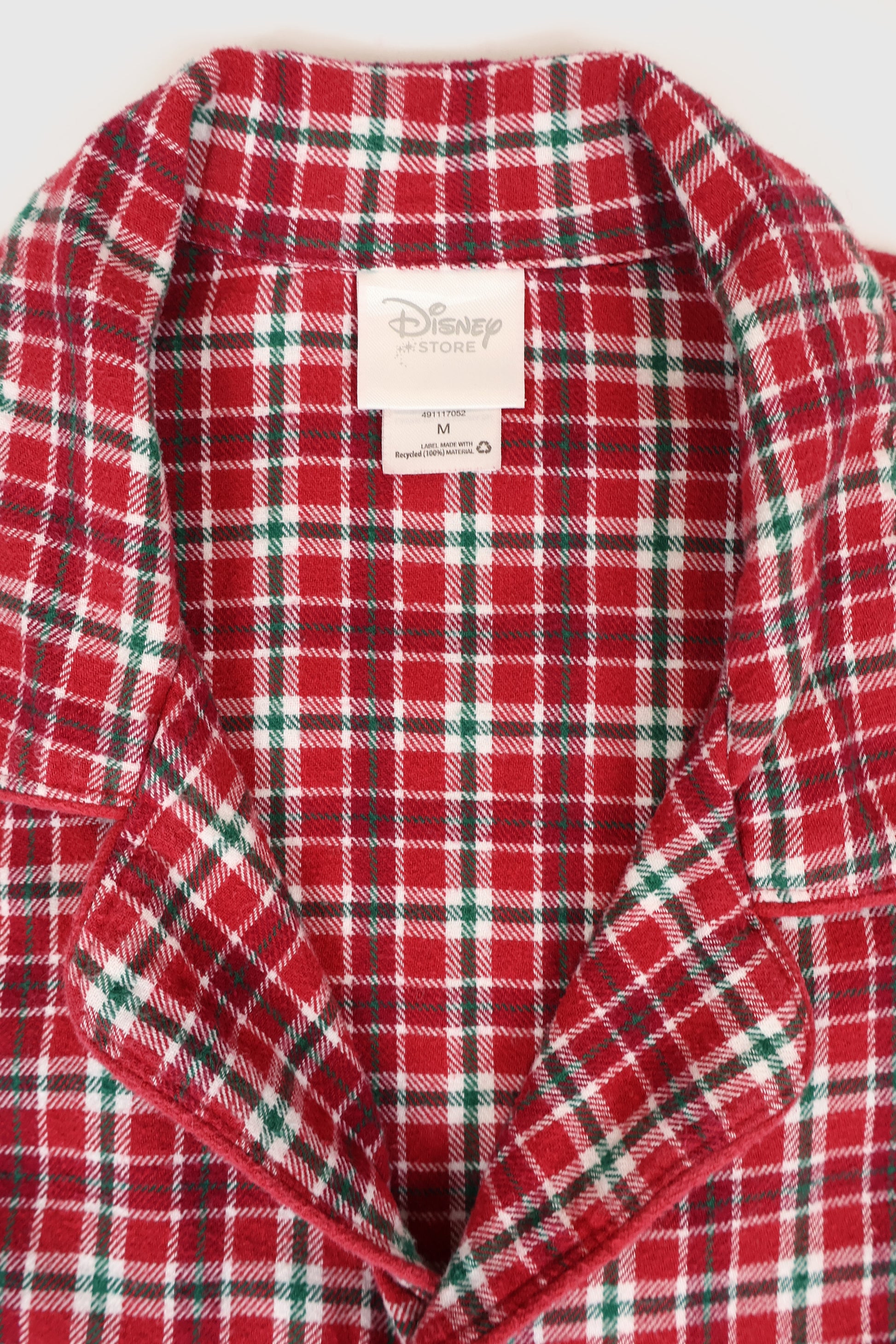 Vintage Mickey Flannel Pajama Top Image 3