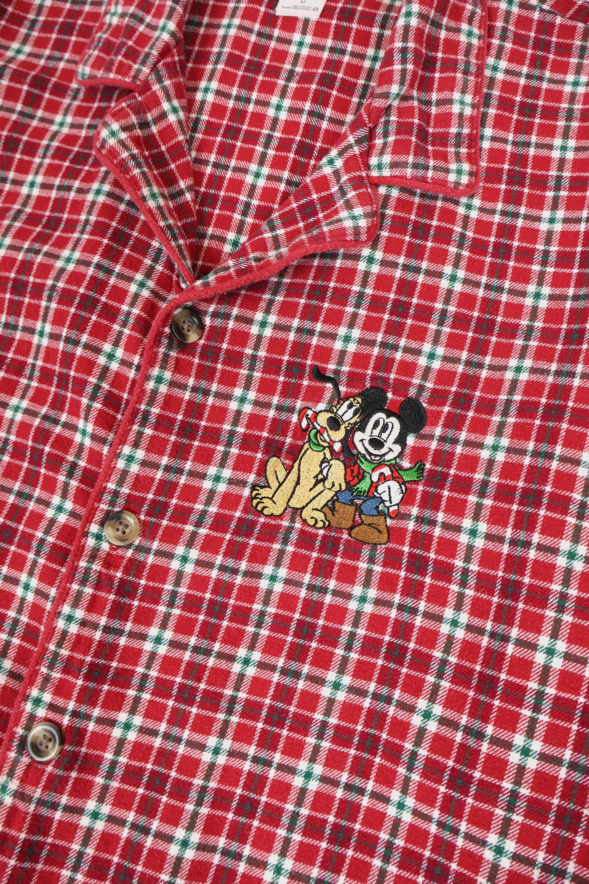 Vintage Mickey Flannel Pajama Top Image 4