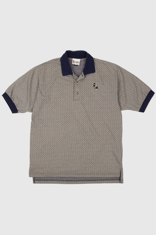 Vintage Mickey Mouse Embroidered Golf Polo