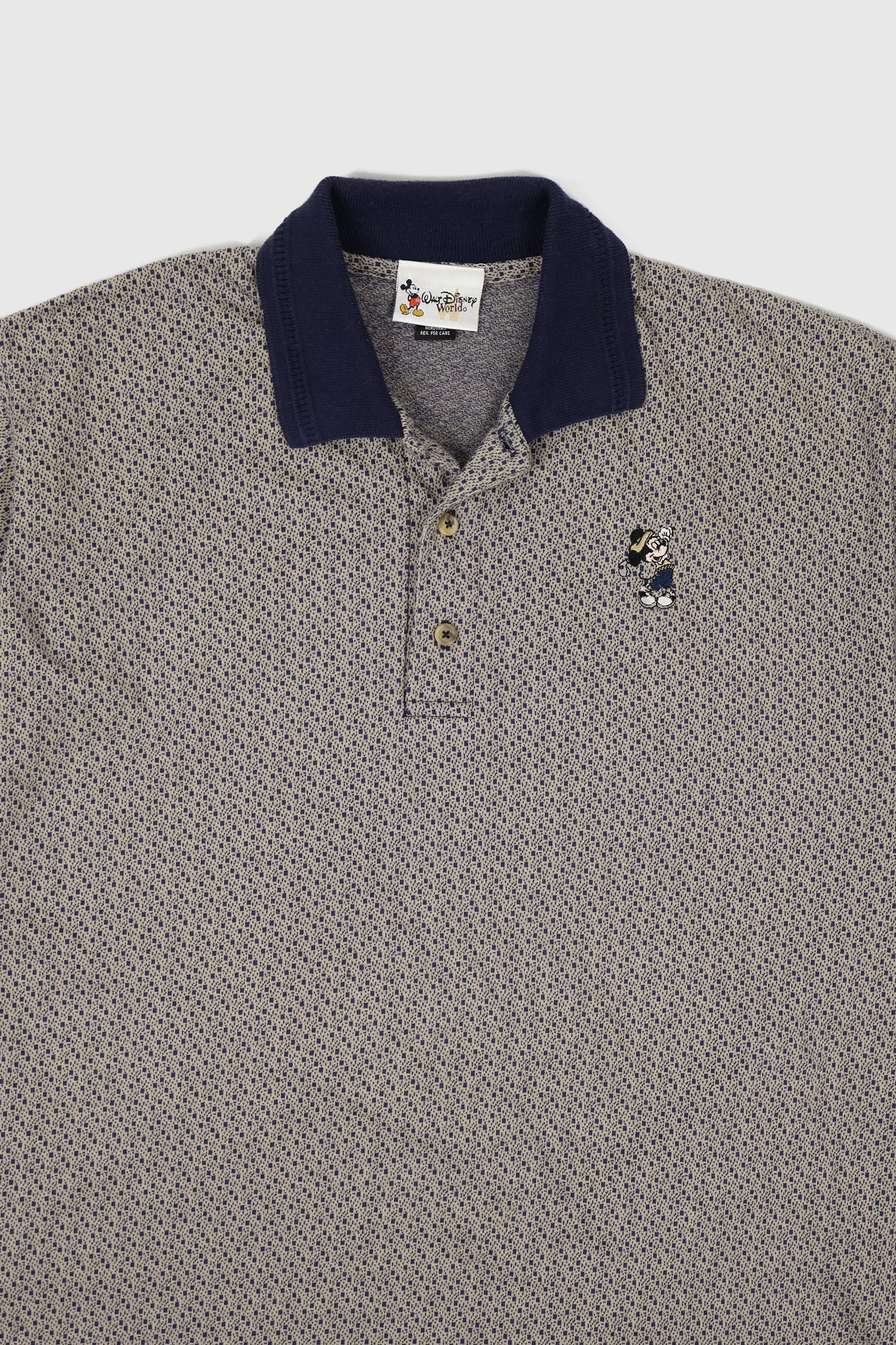 Vintage Mickey Mouse Embroidered Golf Polo