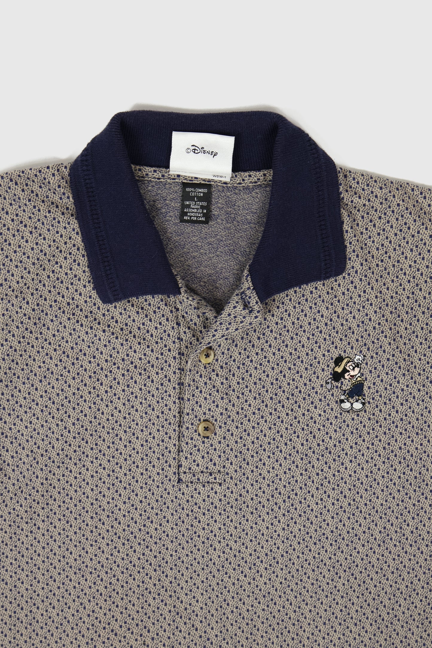 Vintage Mickey Mouse Embroidered Golf Polo