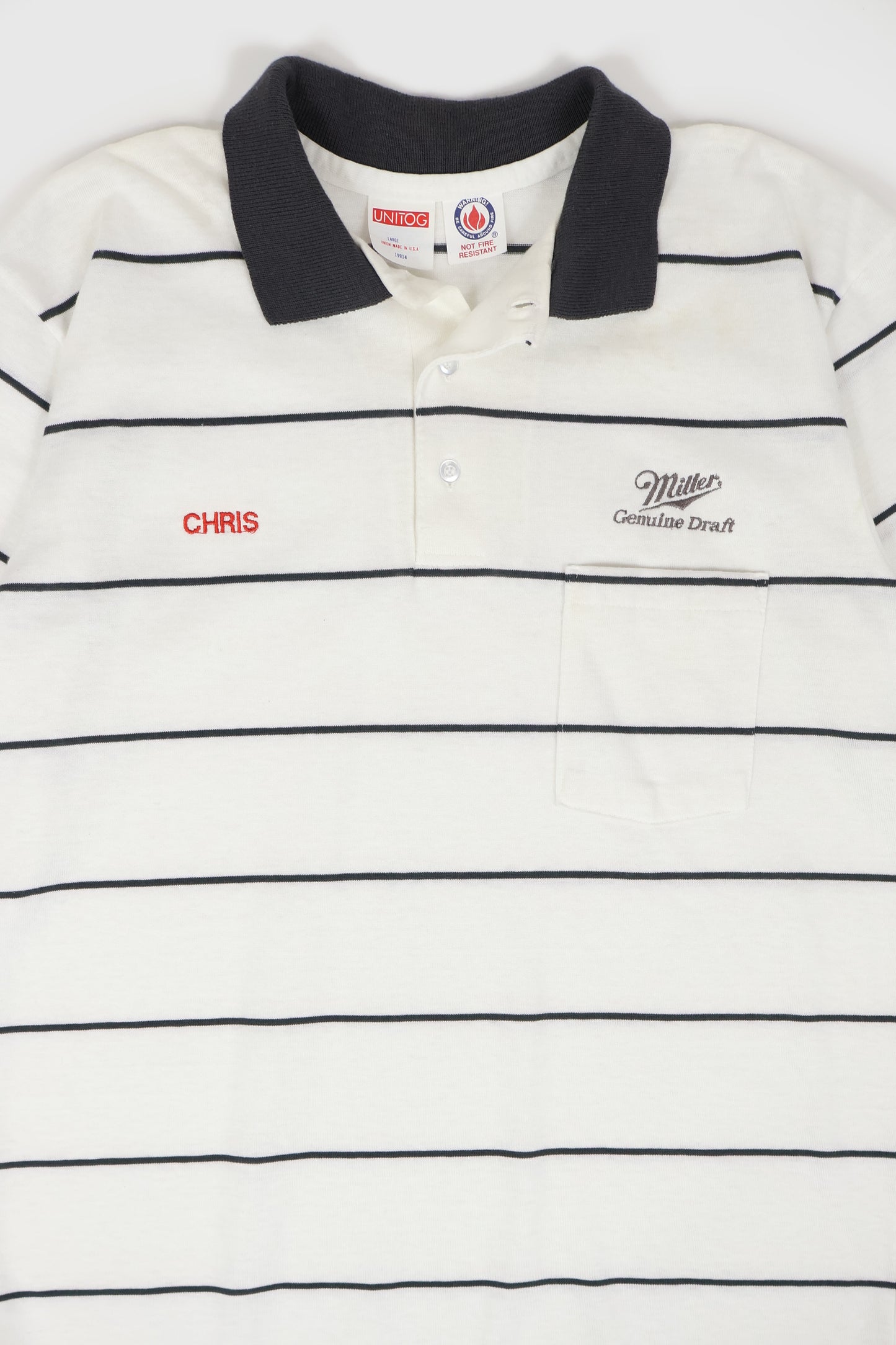 Vintage Miller Genuine Draft Polo Shirt Image 1