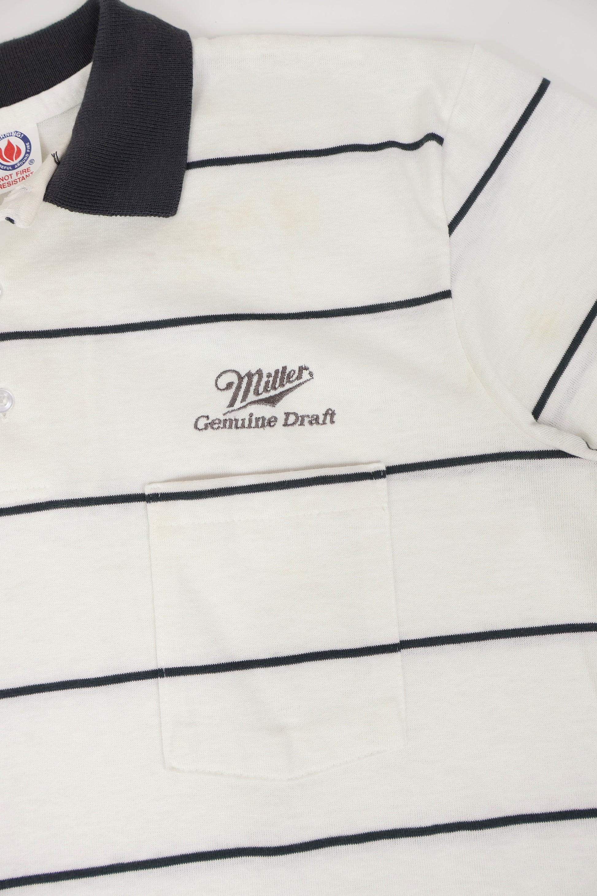 Vintage Miller Genuine Draft Polo Shirt Image 3