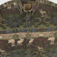 Vintage Moose Pattern Flannel Button-Down Shirt Image 1