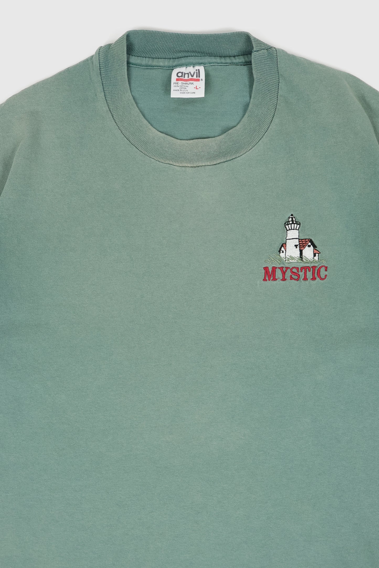 Vintage Embroidered Mystic Lighthouse Tee