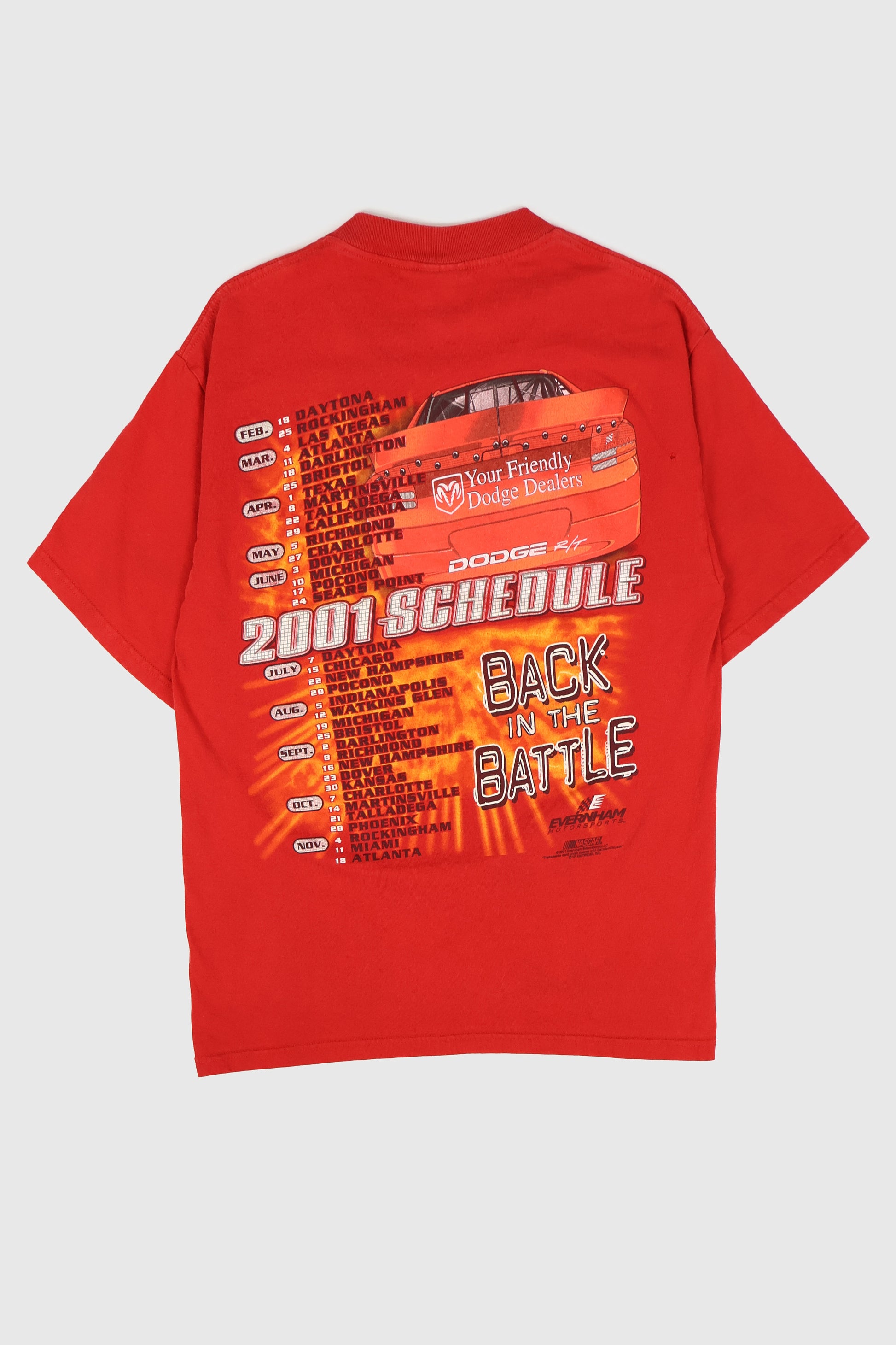 Vintage NASCAR Winston Cup Series 2001 Tee Image 1
