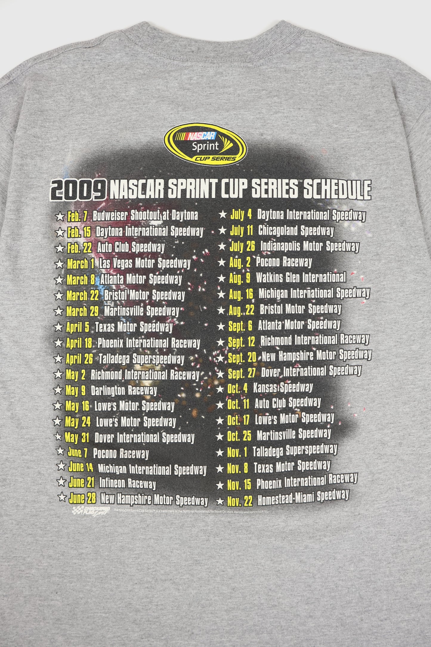 Vintage NASCAR 2009 Sprint Series Tee Image 4