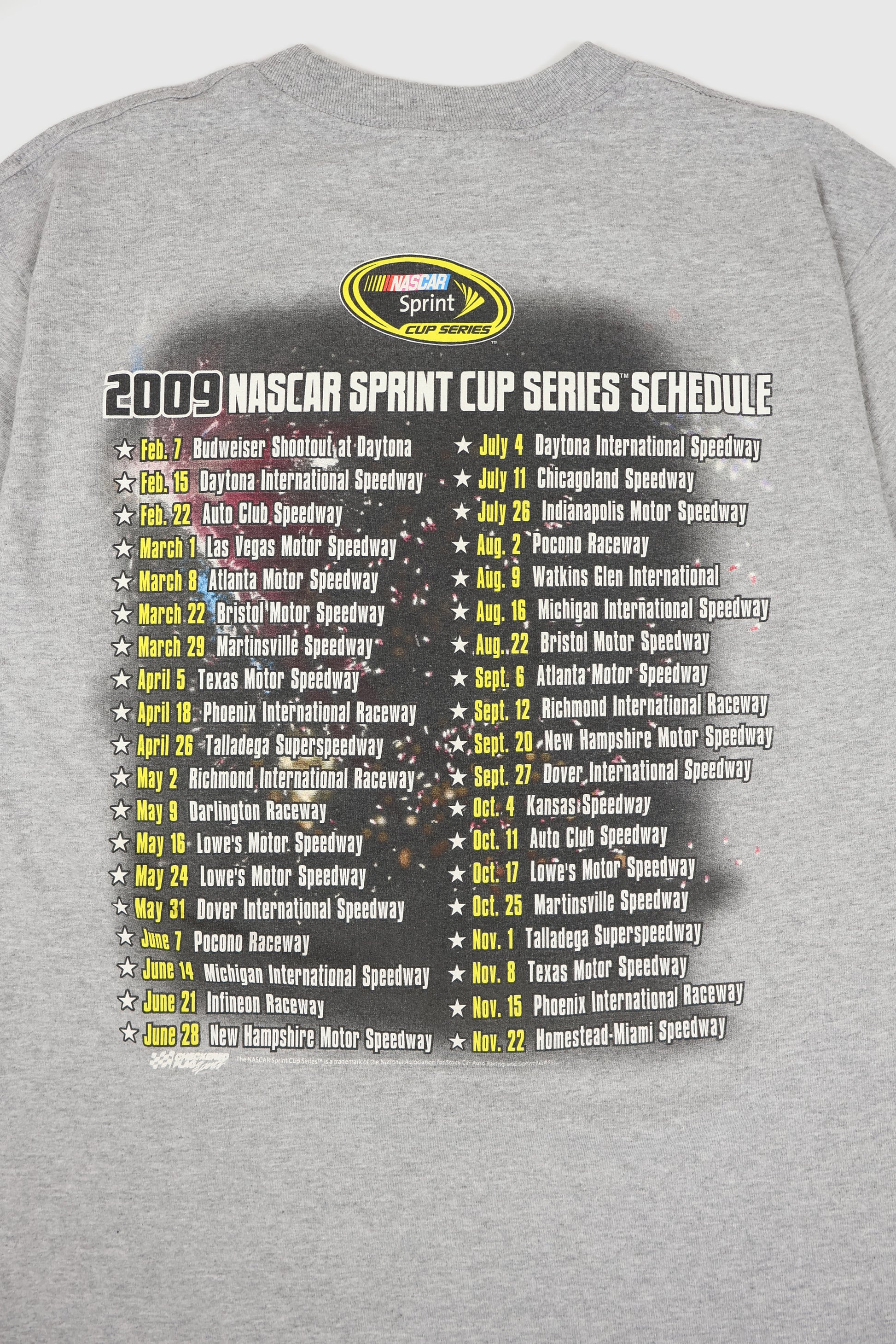 Vintage NASCAR 2009 Sprint Series Tee Image 4