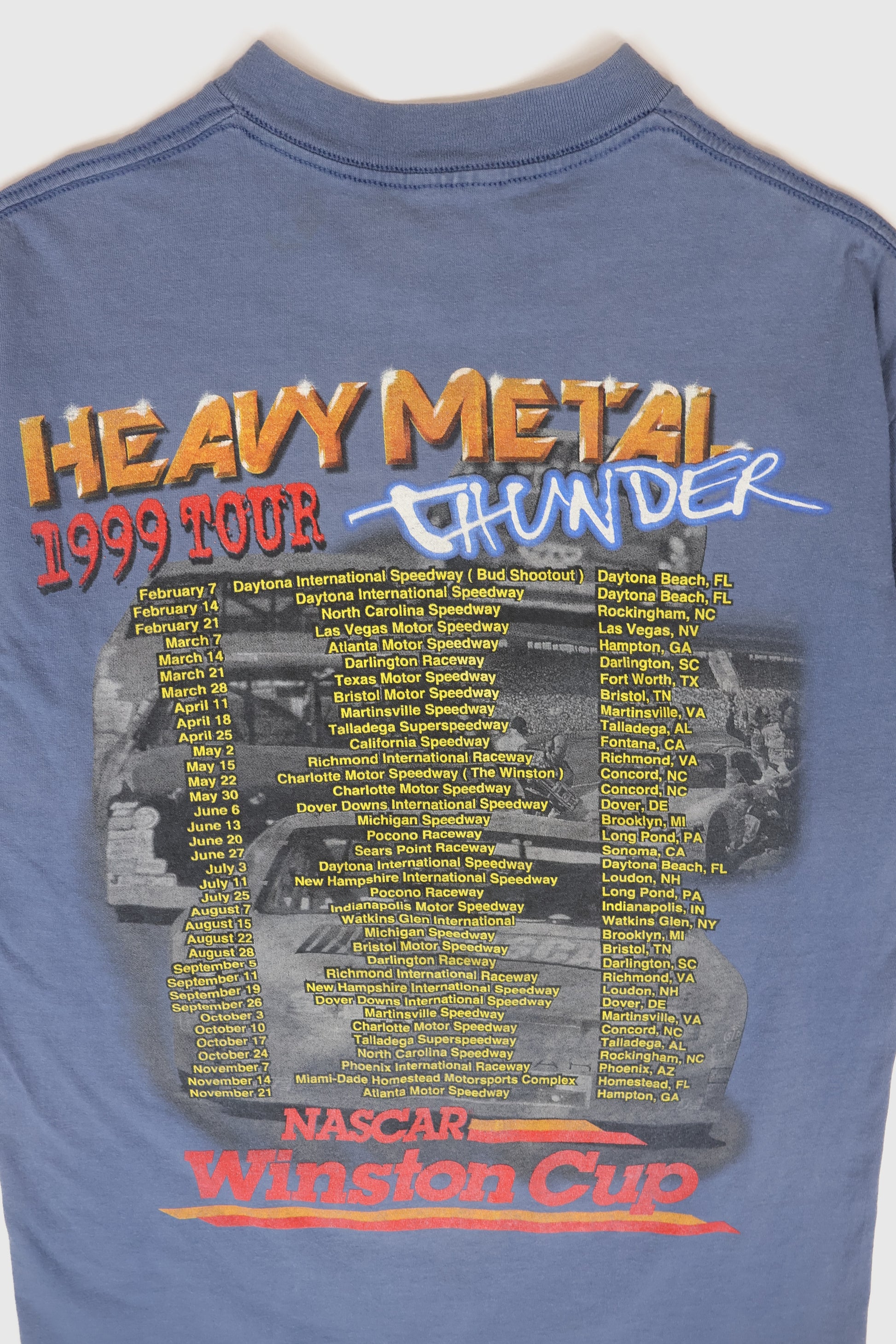 Vintage NASCAR Winston Cup 1999 Tour Tee Image 4