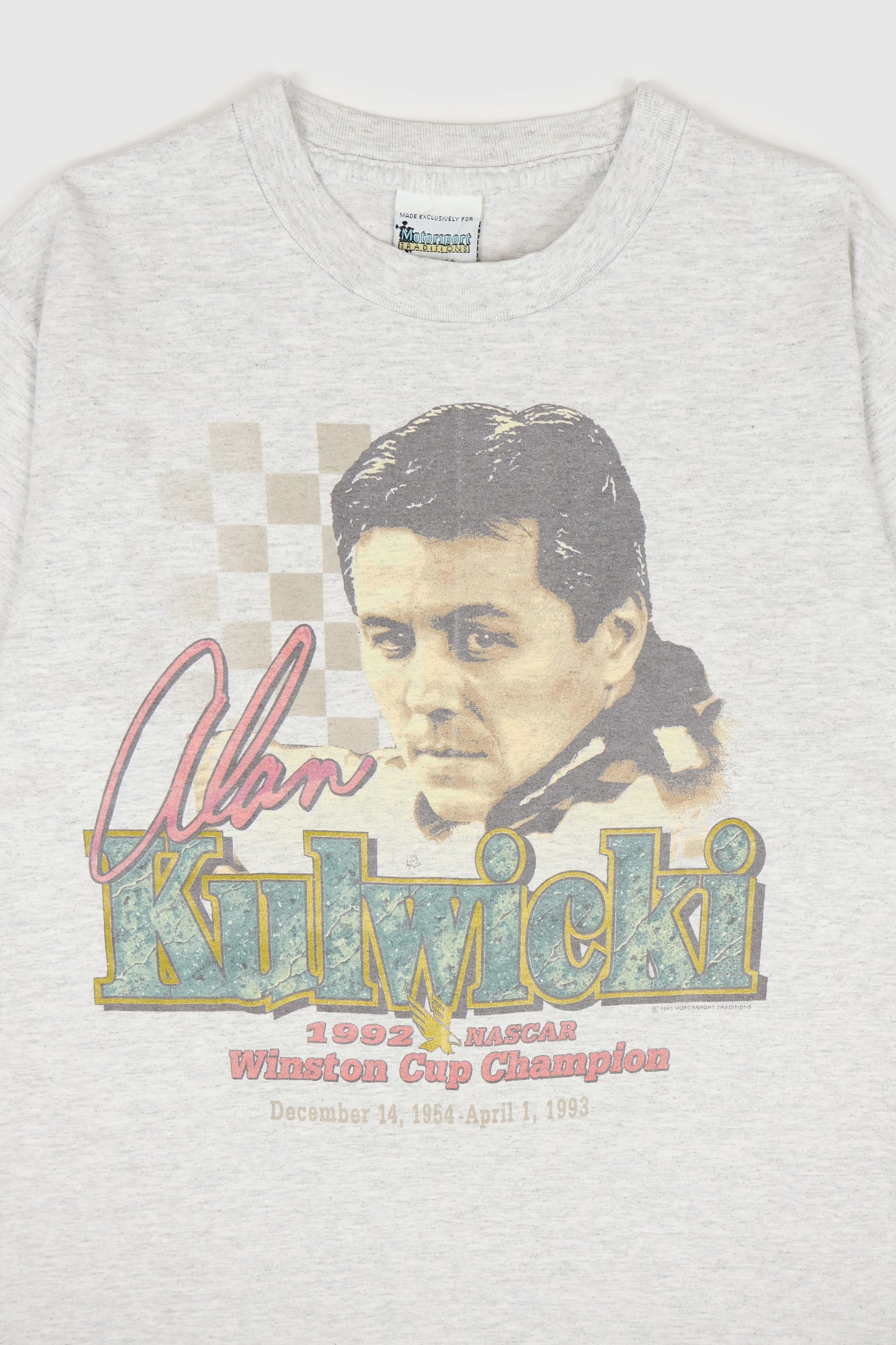 Vintage Alan Kulwicki NASCAR Tee Image 1