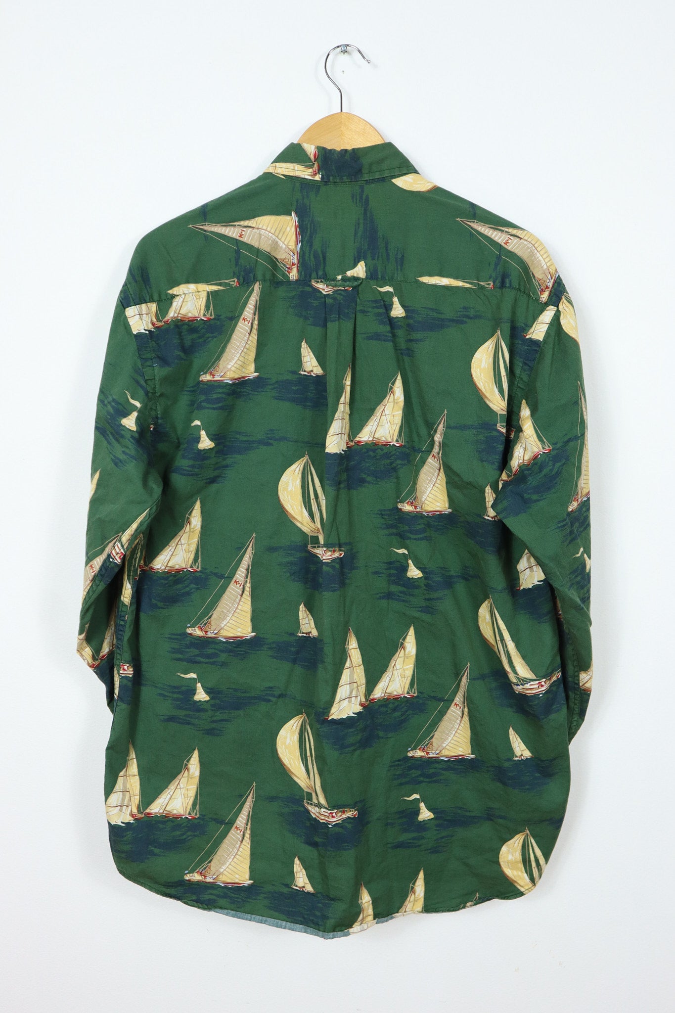 Nautica Sailboat Pattern Button-Down Shirt