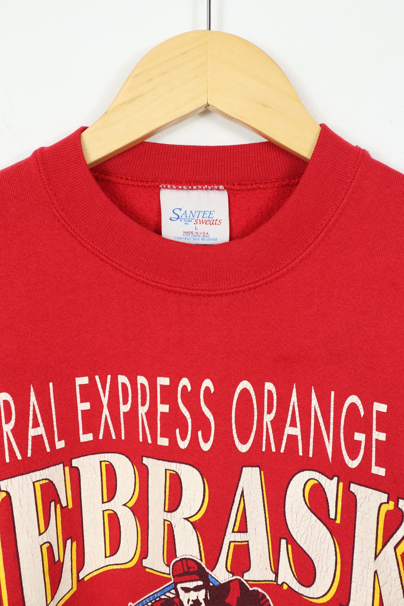 Vintage Nebraska Fed Ex Orange Bowl 1993 Crewneck