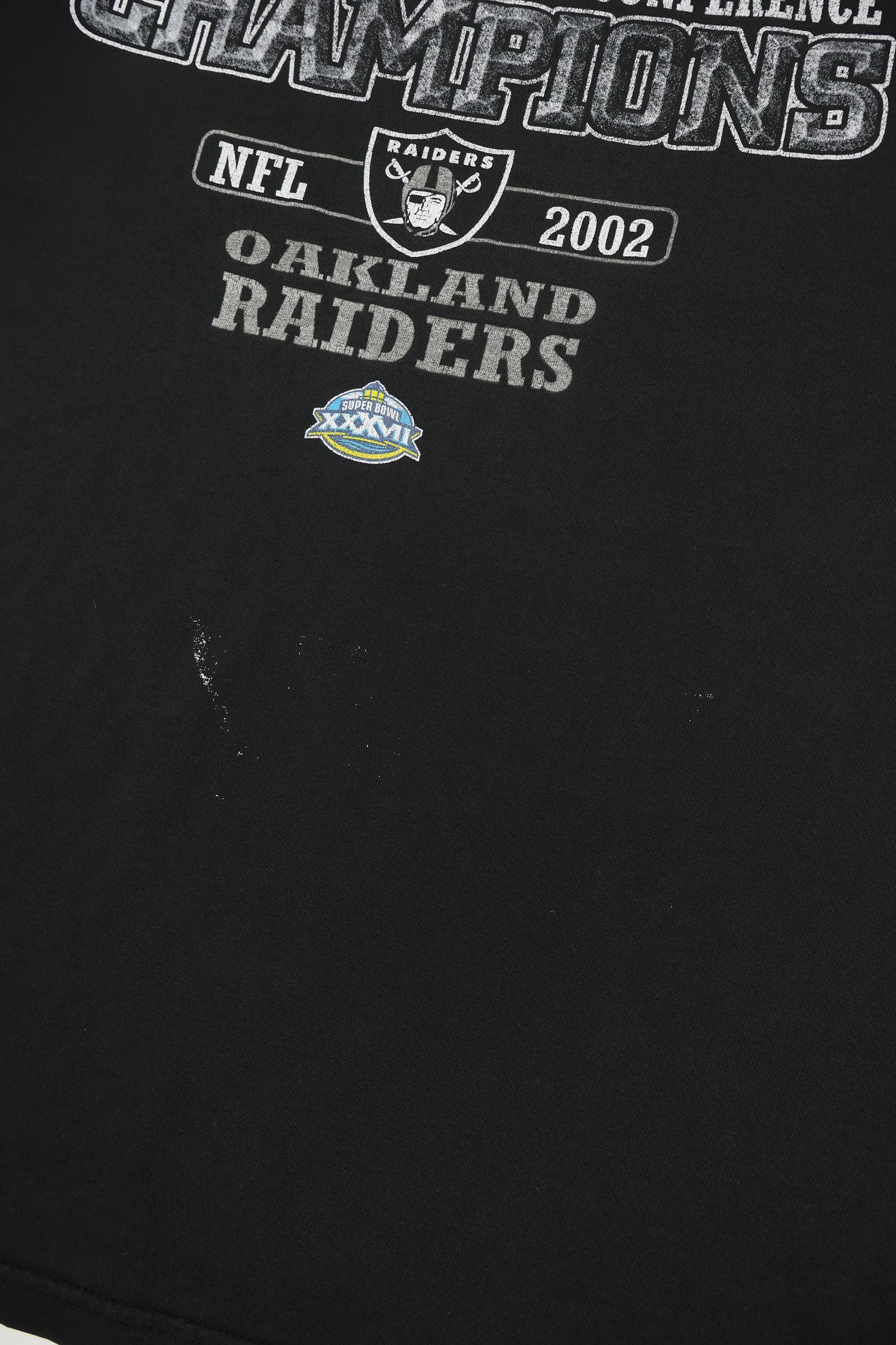 Vintage Oakland Raiders 2002 AFC Champions Tee Image 3