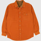 Vintage Orange Flannel Button-Down Shirt Image 0
