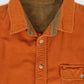 Vintage Orange Flannel Button-Down Shirt Image 2