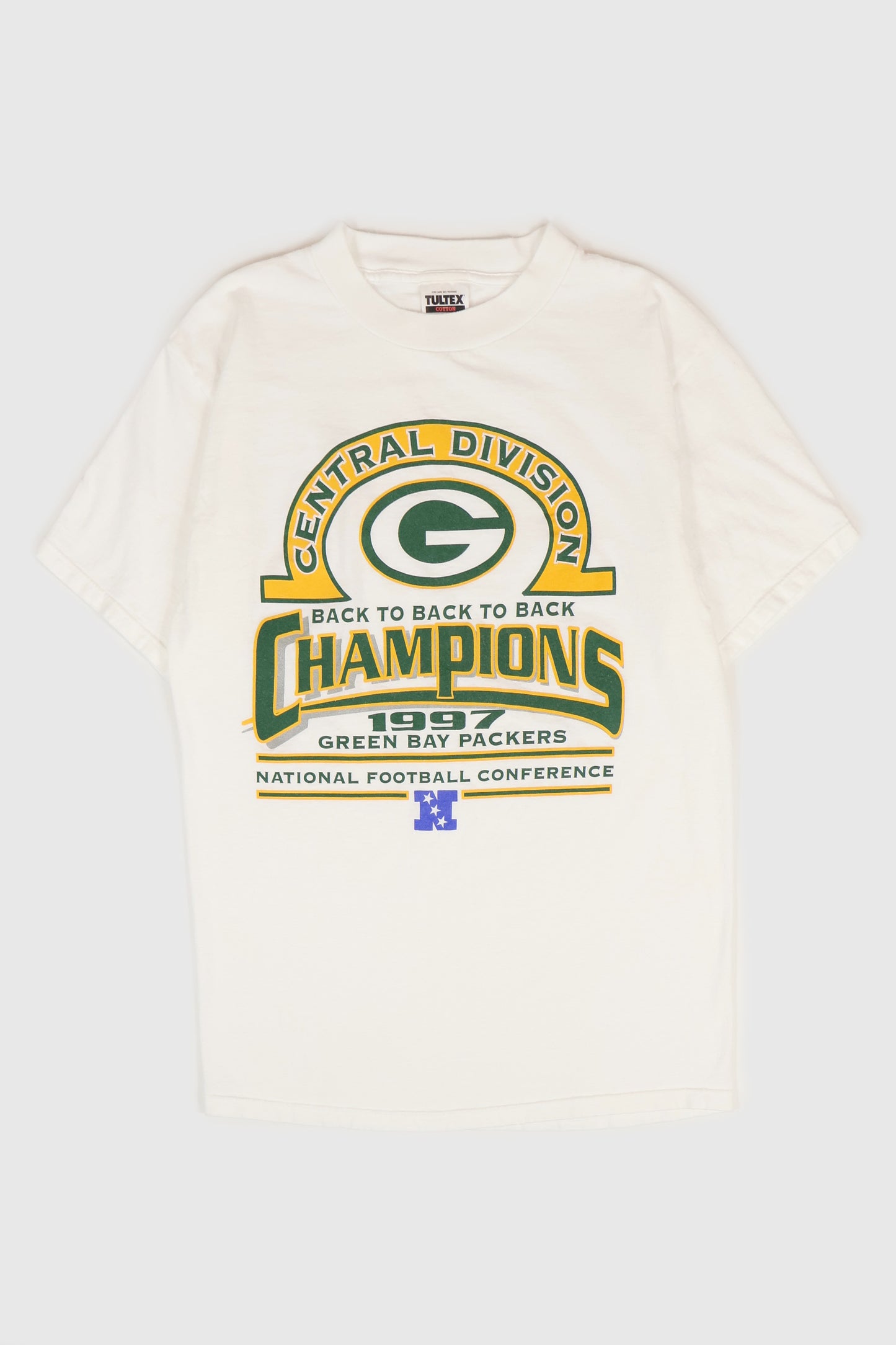 Vintage Green Bay Packers 1997 Central Division Champions Tee Image 0