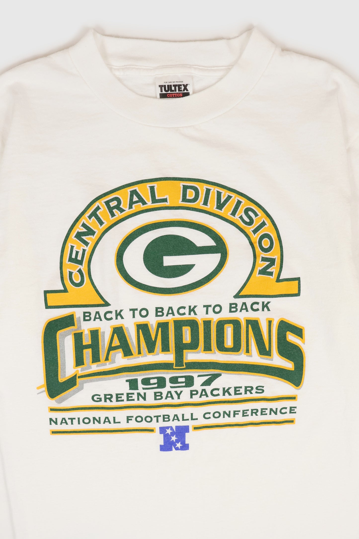 Vintage Green Bay Packers 1997 Central Division Champions Tee Image 1