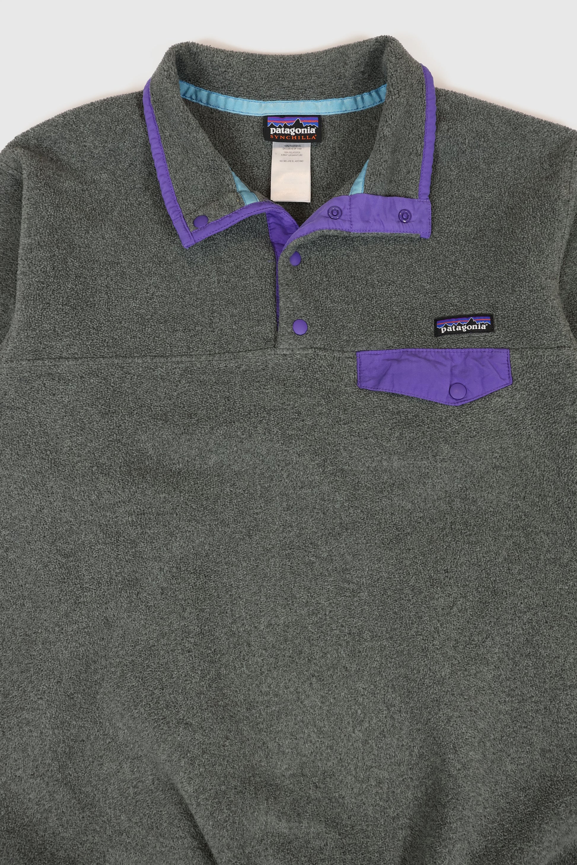 Vintage Patagonia Fleece Snap Button Pullover Image 1