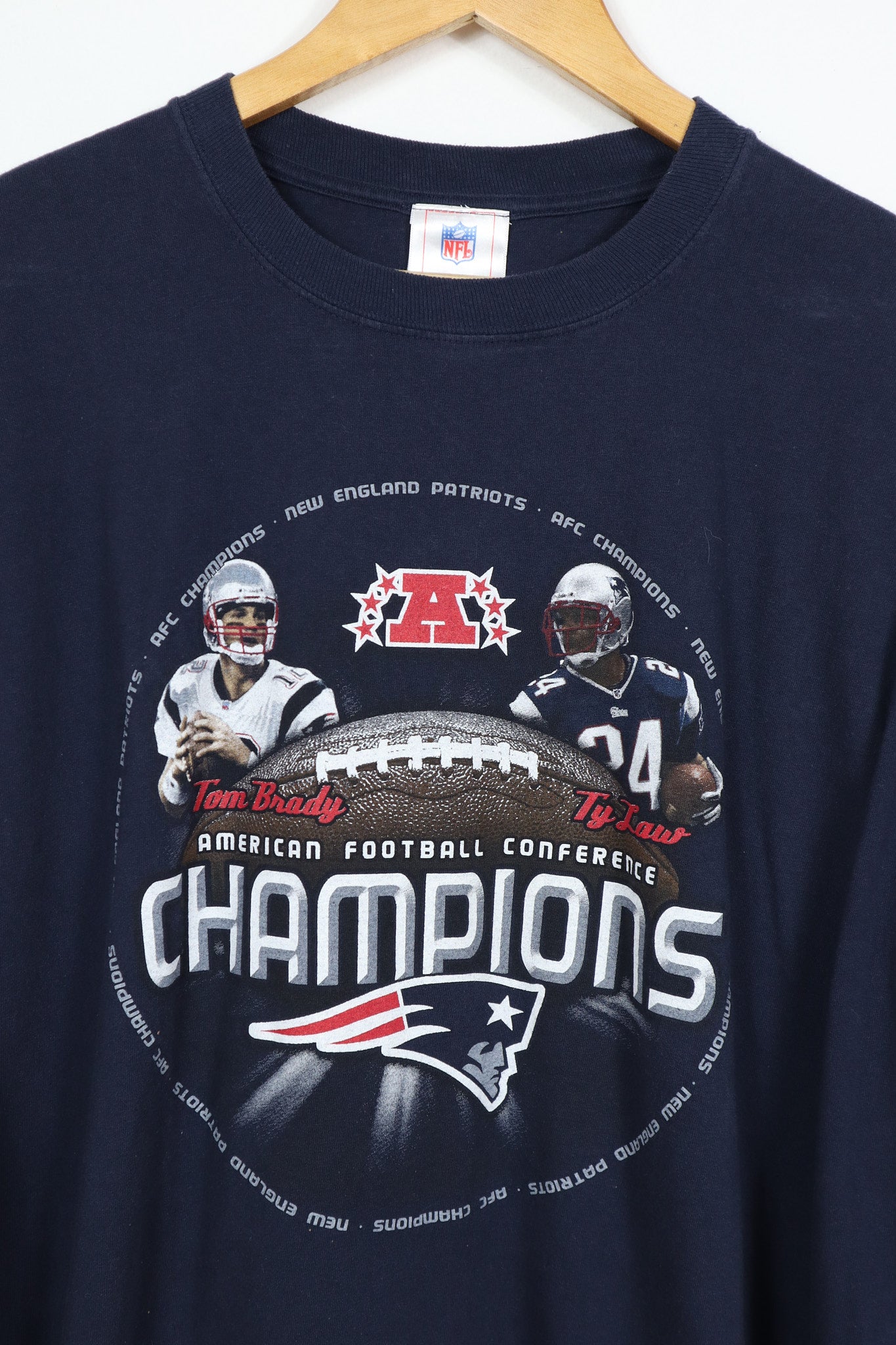 Vintage 2003 New England Patriots AFC Champions Long Sleeve Tee