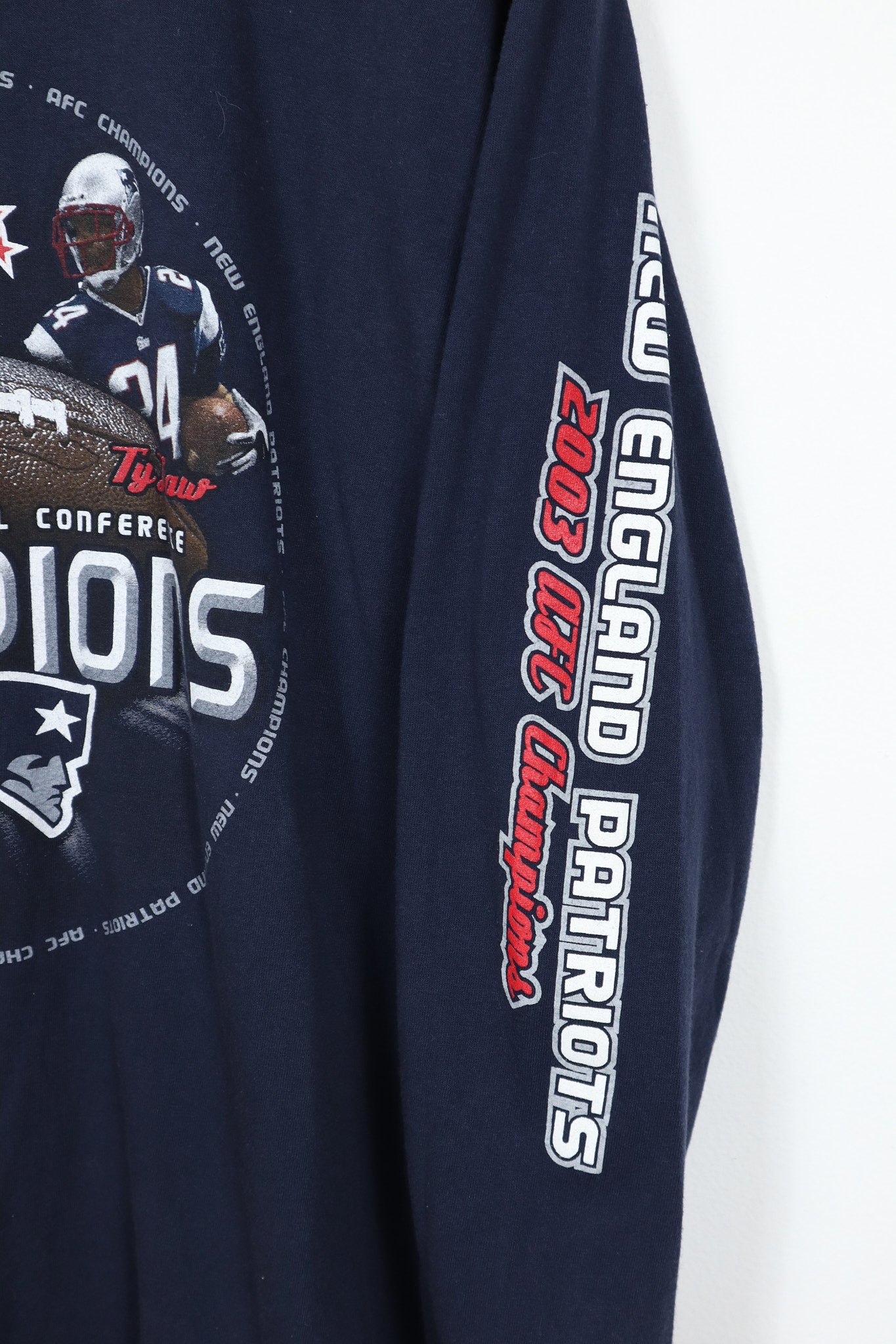Vintage 2003 New England Patriots AFC Champions Long Sleeve Tee