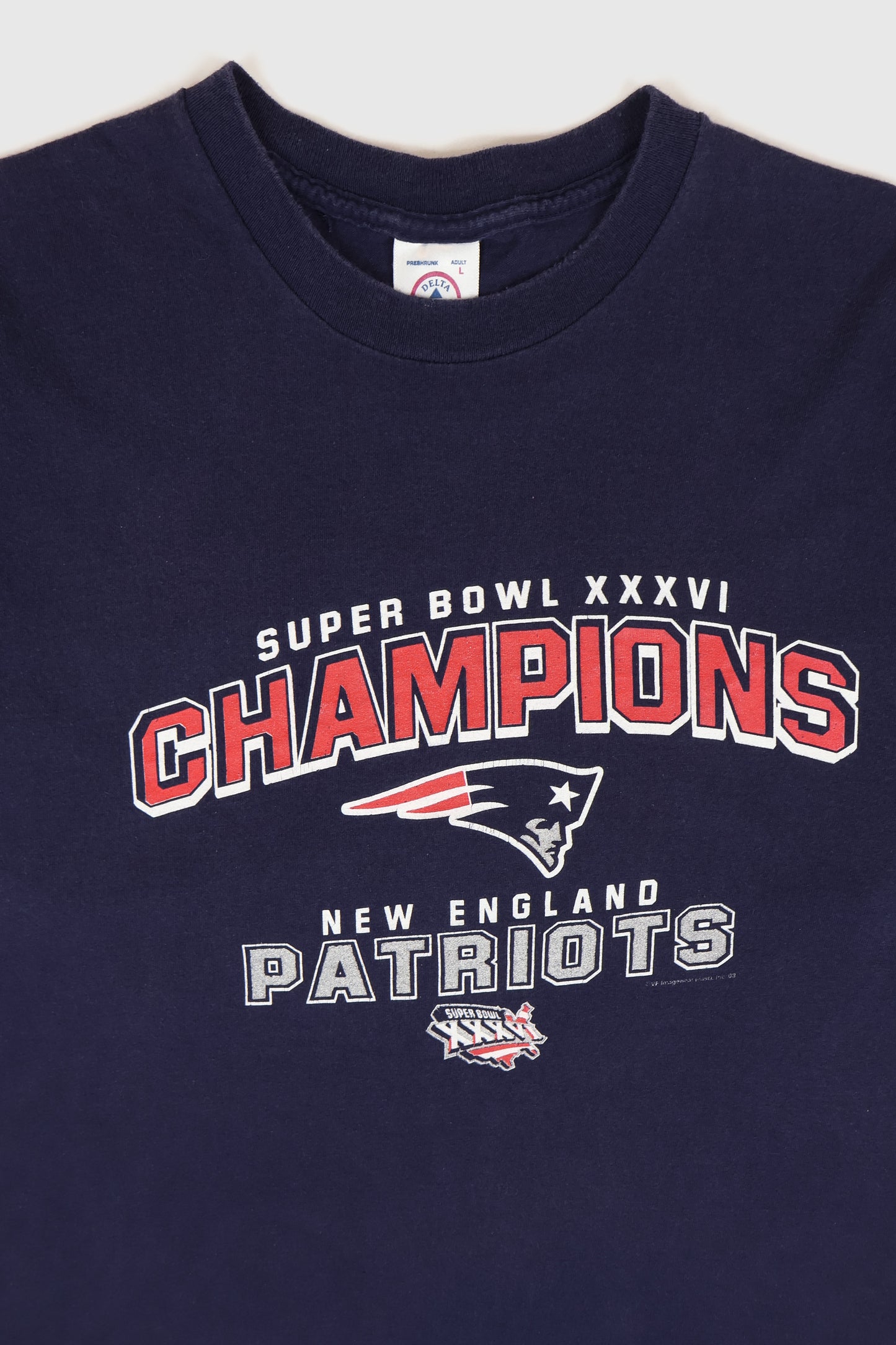 Vintage New England Patriots Super Bowl XXXVI Tee Image 1