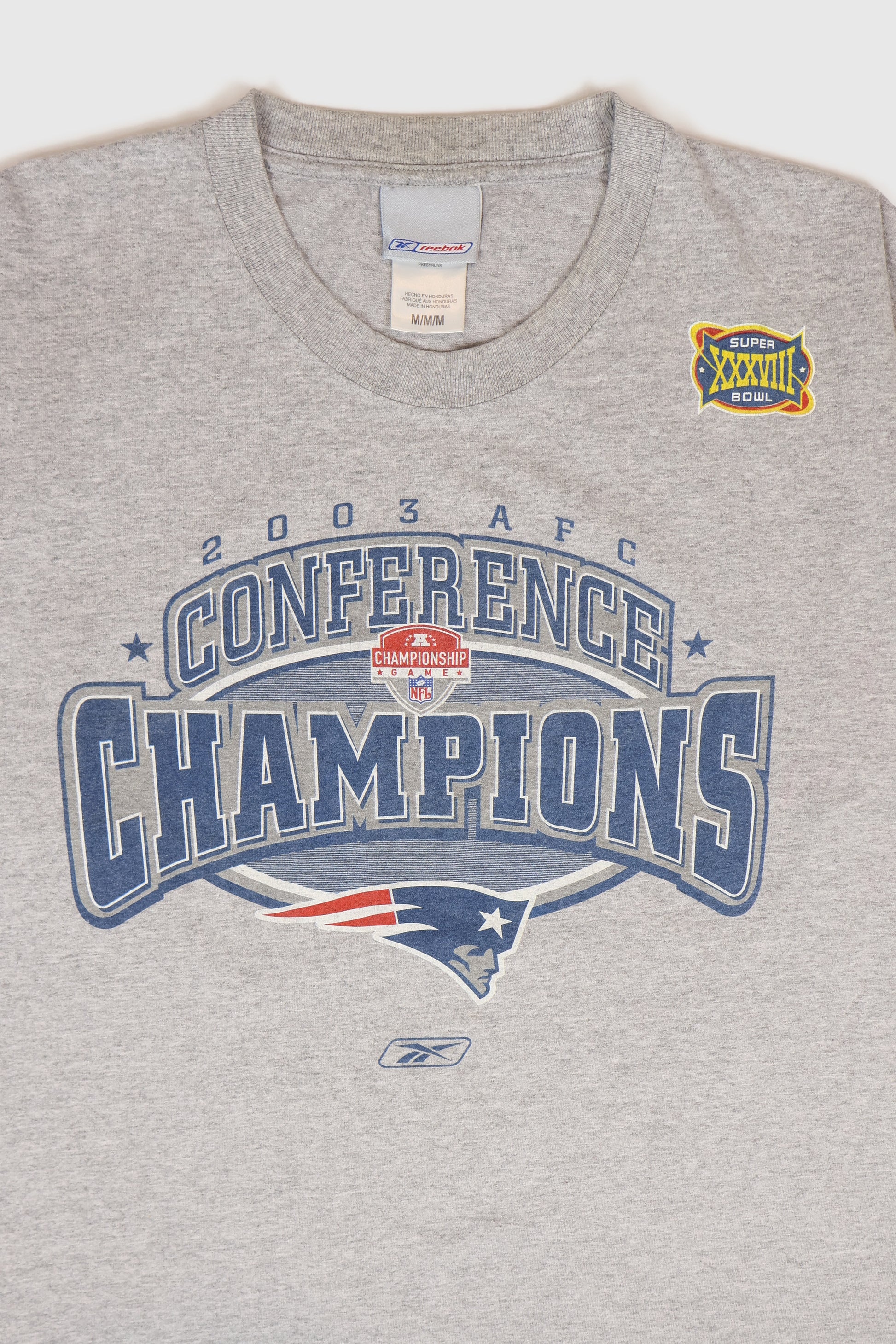 Vintage New England Patriots 2003 AFC Champions Tee Image 1