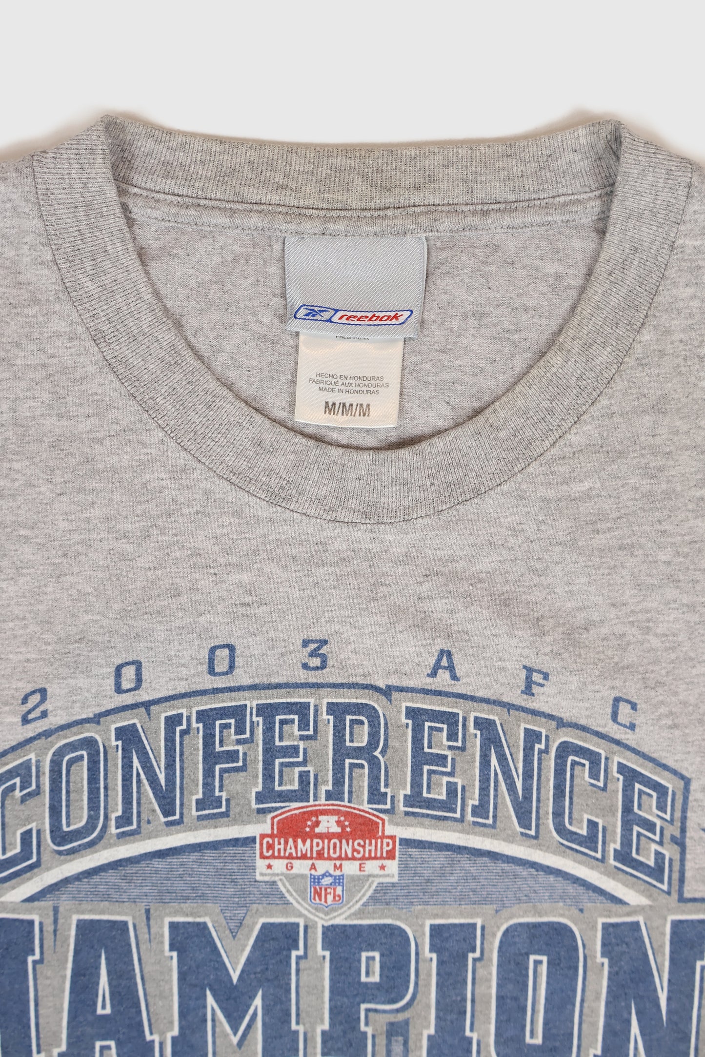Vintage New England Patriots 2003 AFC Champions Tee Image 2