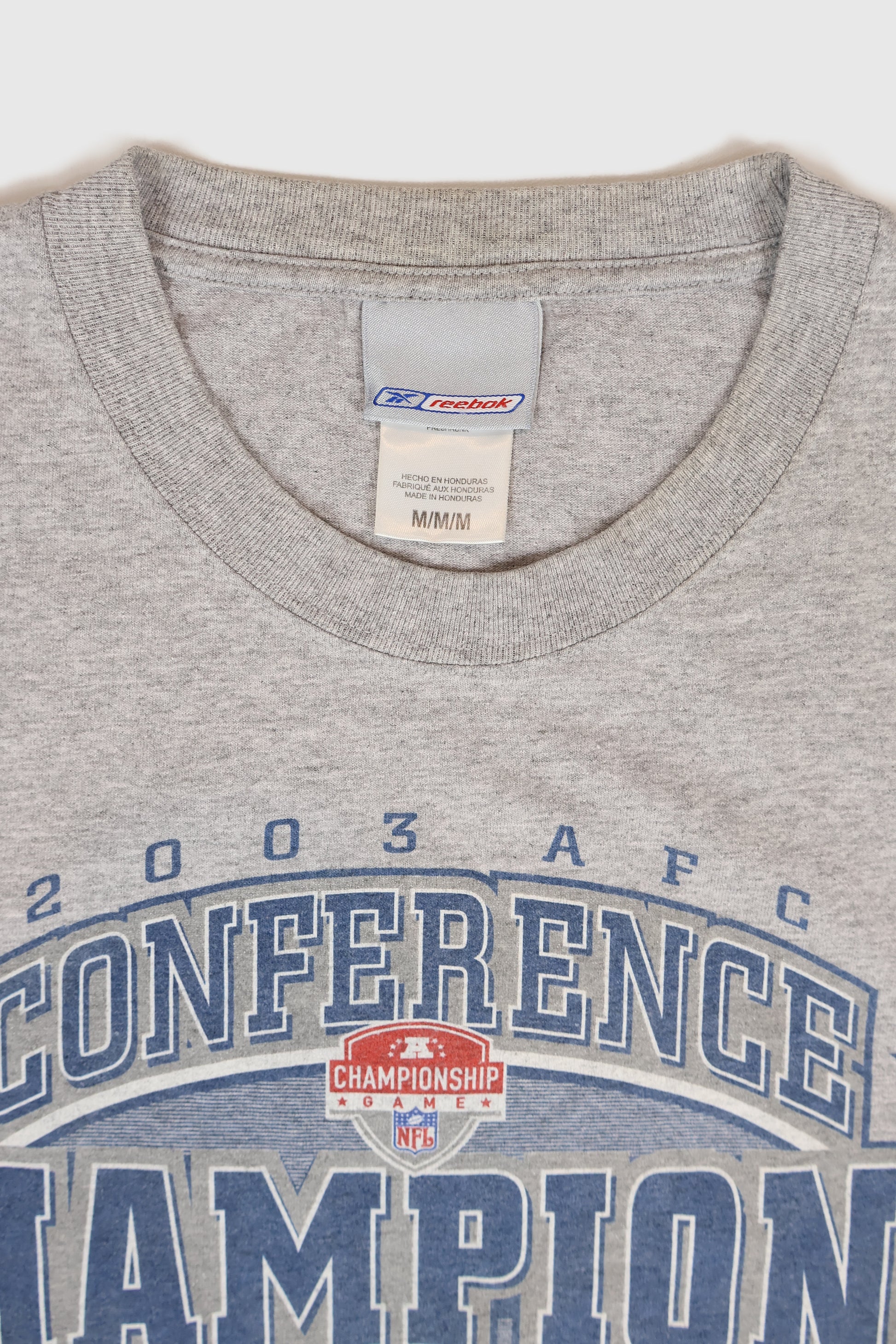 Vintage New England Patriots 2003 AFC Champions Tee Image 2