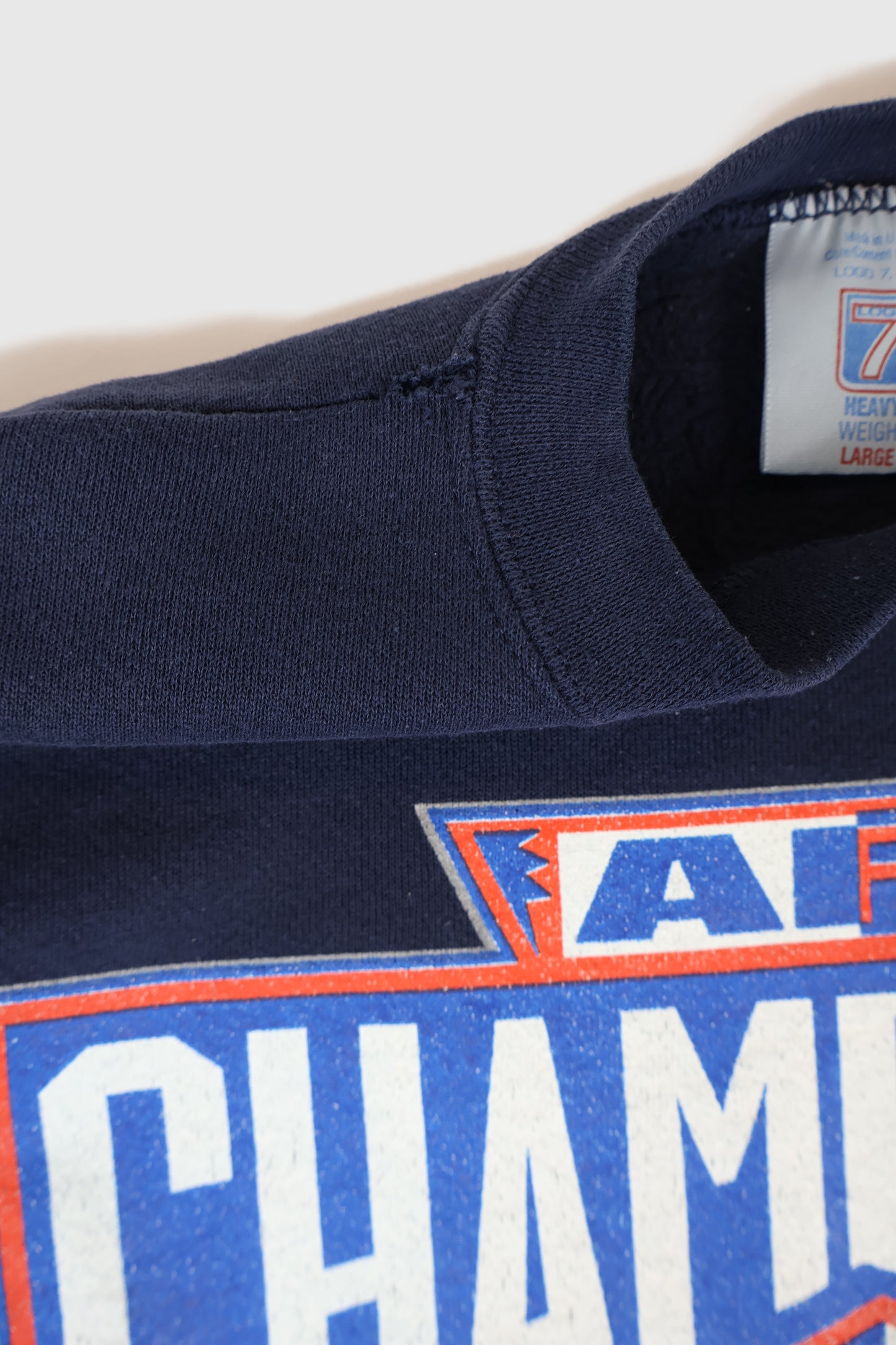 Vintage New England Patriots 1996 AFC Champions Crewneck Image 3