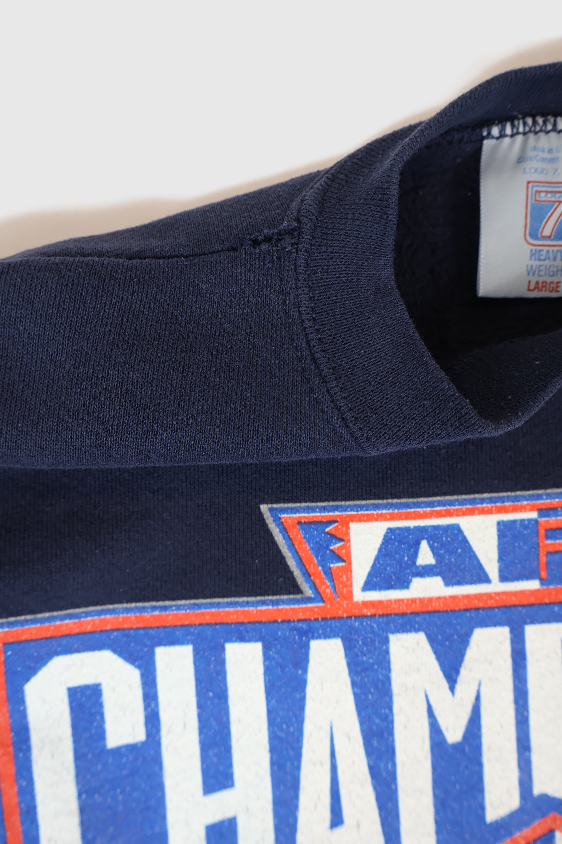 Vintage New England Patriots 1996 AFC Champions Crewneck Image 3