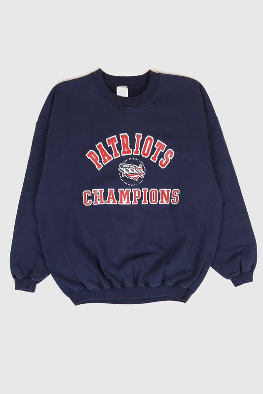 Vintage New England Patriots Super Bowl XXXVI Champions Crewneck Image 0