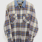 Vintage Denim Collar Button-Down Shirt