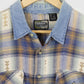 Vintage Denim Collar Button-Down Shirt
