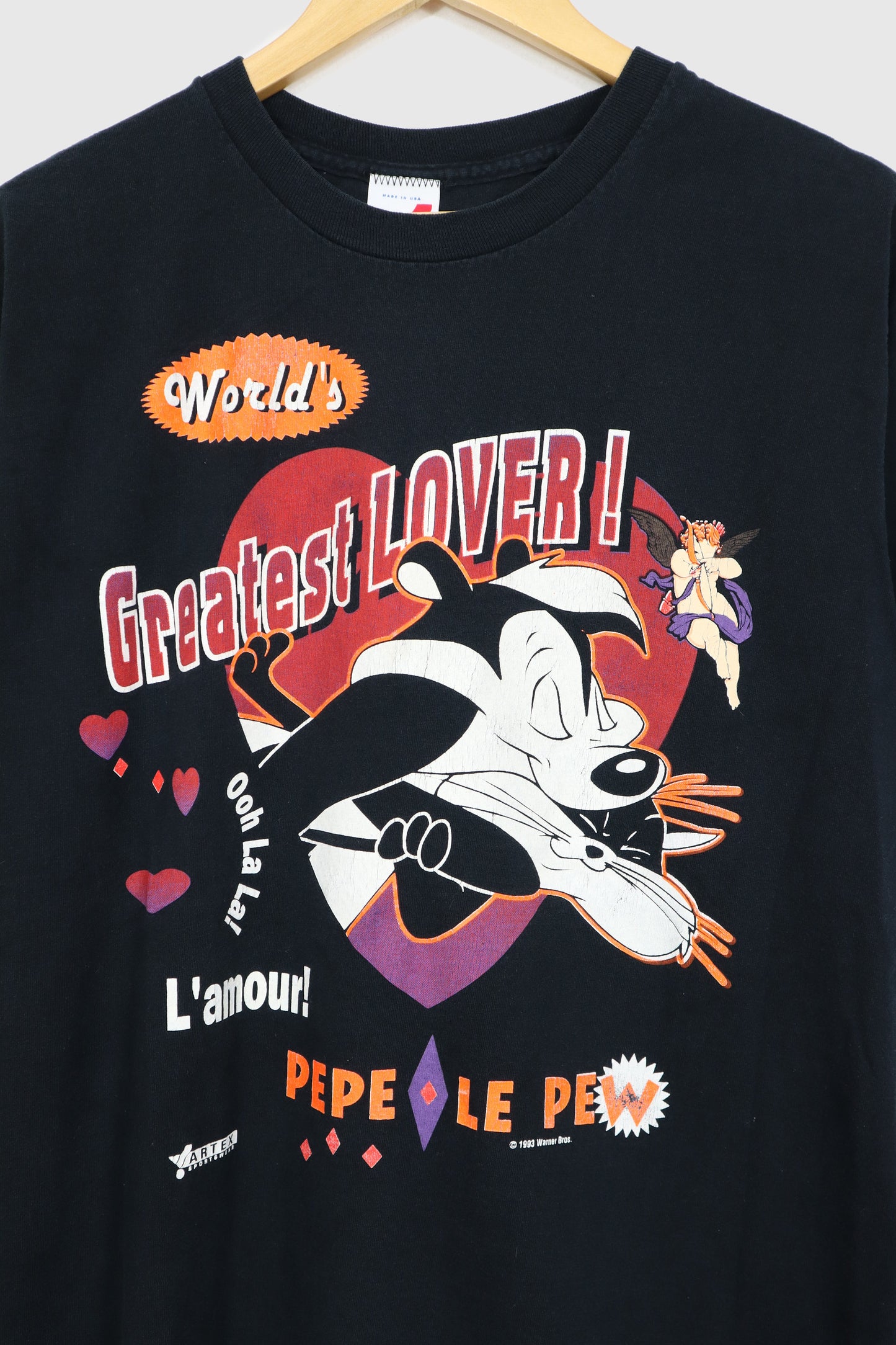 Vintage Pepe Le Pew Worlds Greatest Lover Tee
