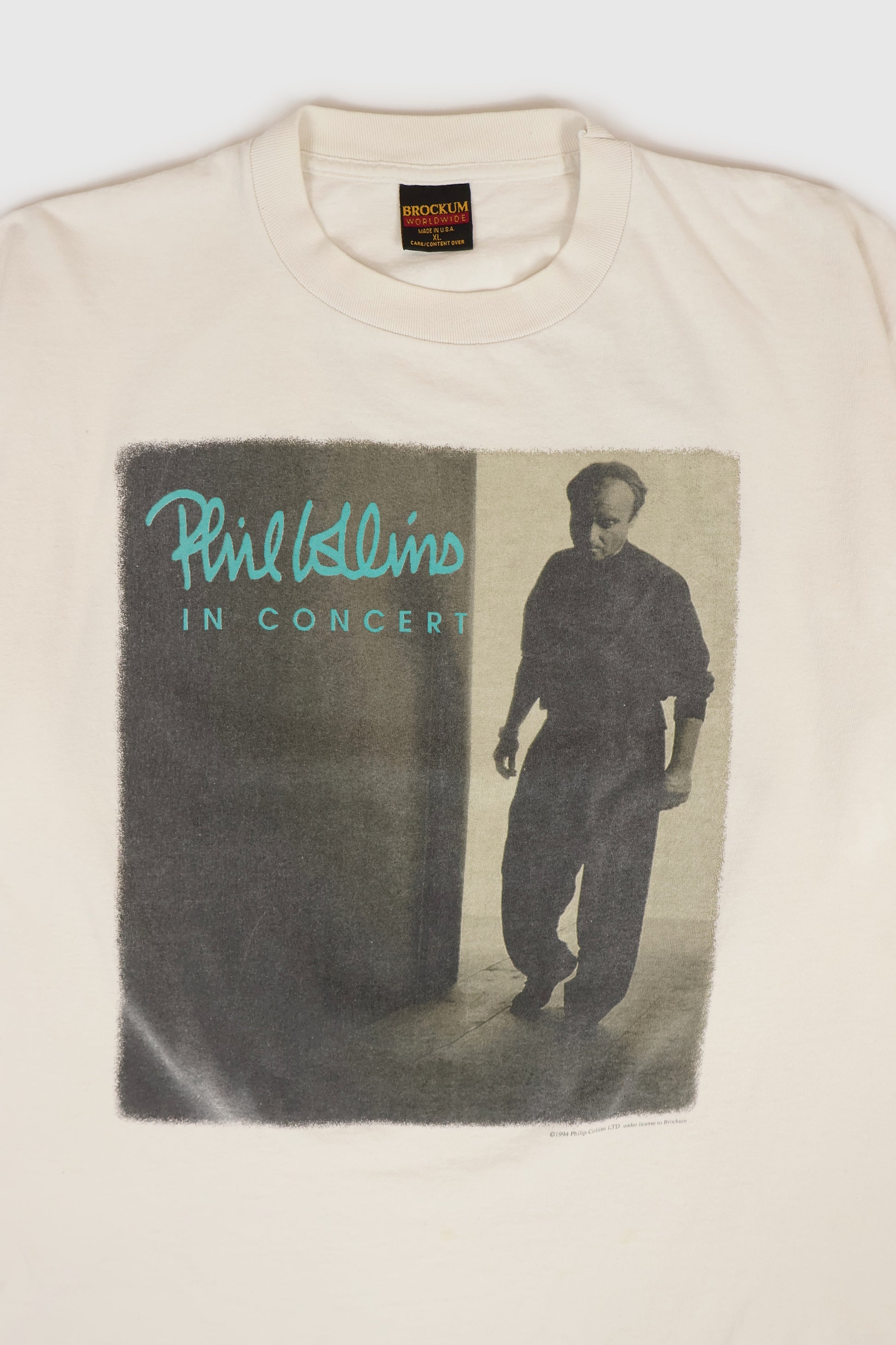 Vintage Phil Collins In Concert Tour Tee Image 2