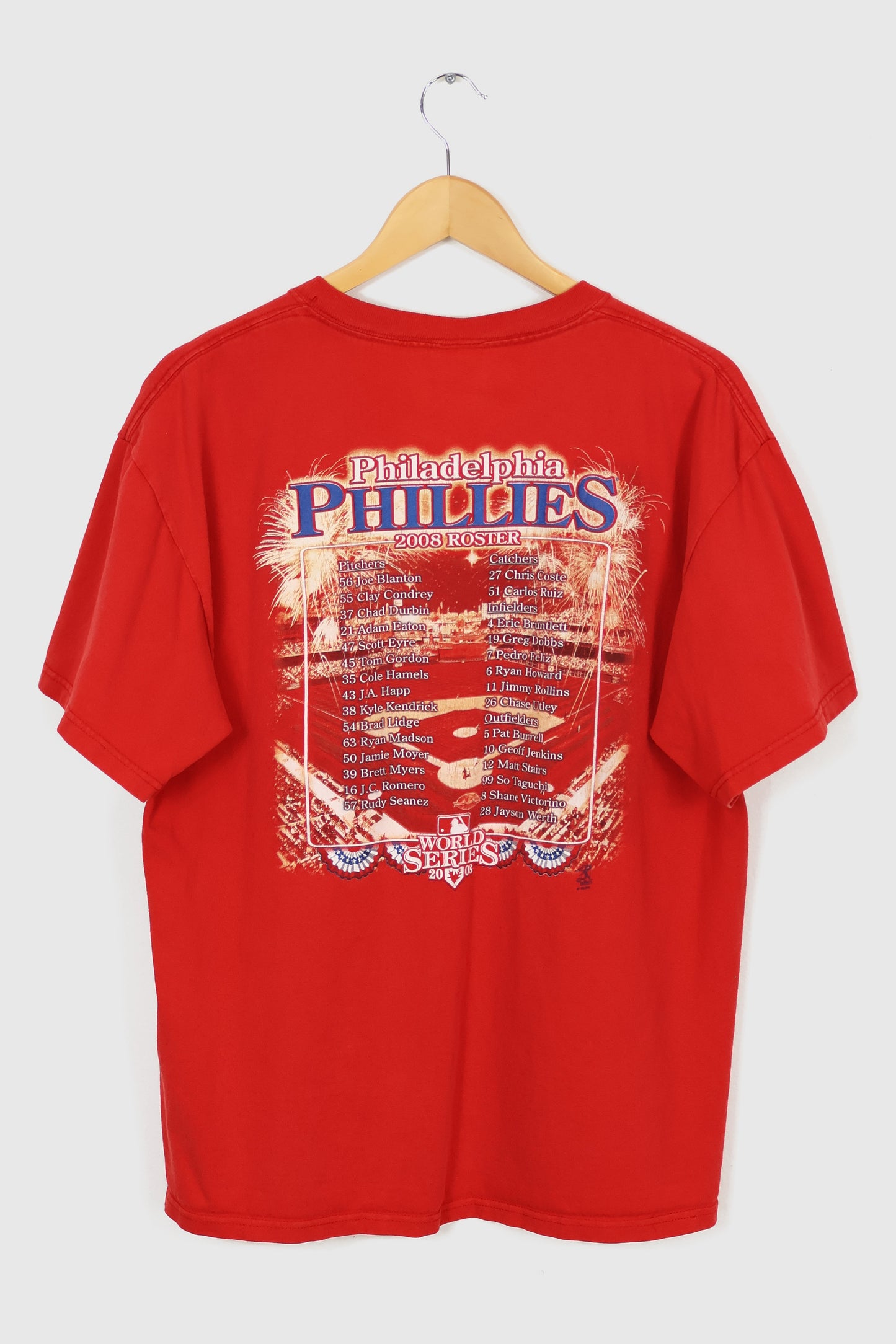 Vintage Philadelphia Phillies 2008 World Series Champions Tee