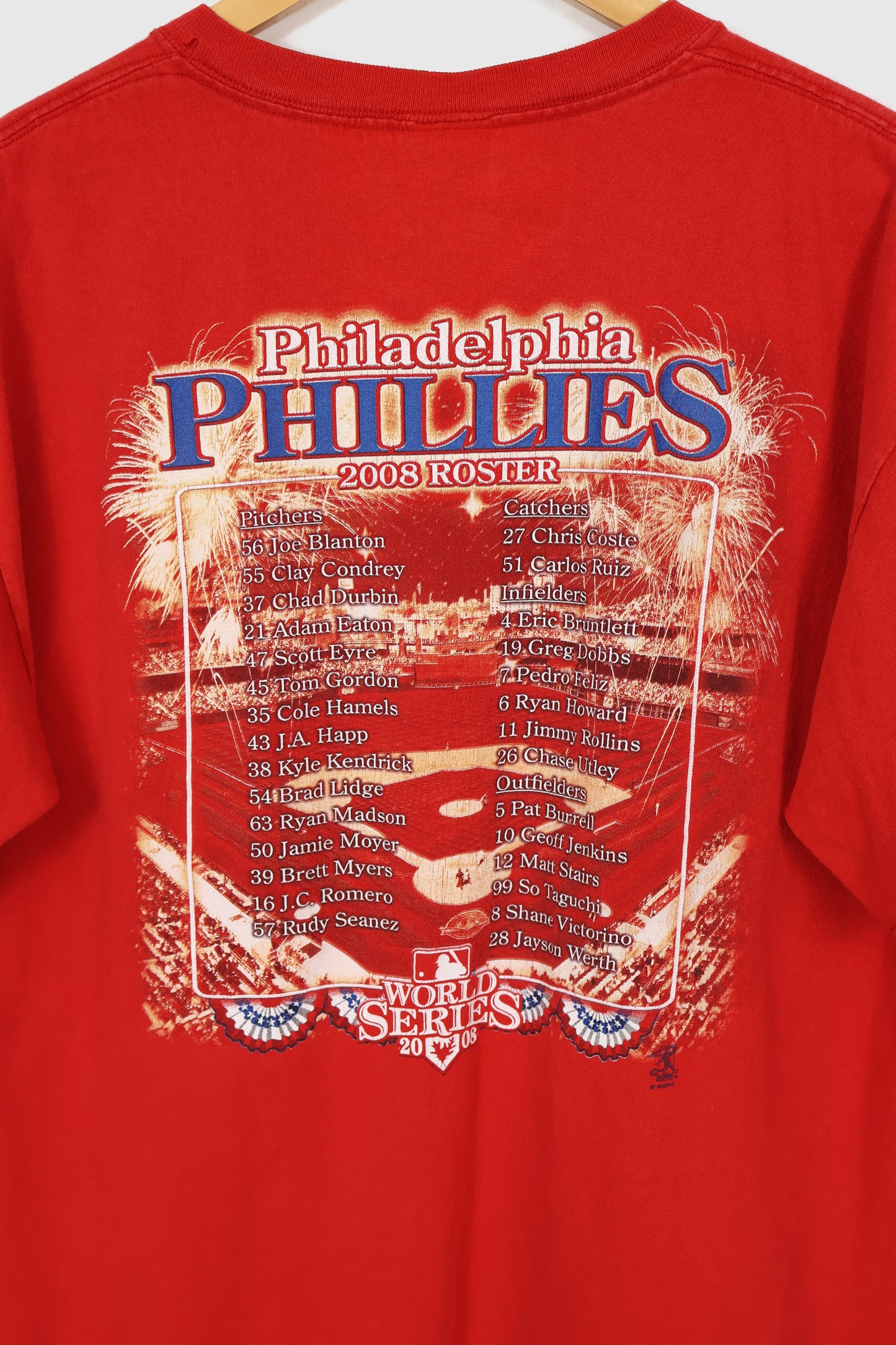 Vintage Philadelphia Phillies 2008 World Series Champions Tee