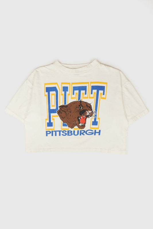 Vintage University of Pittsburgh Cropped Tee