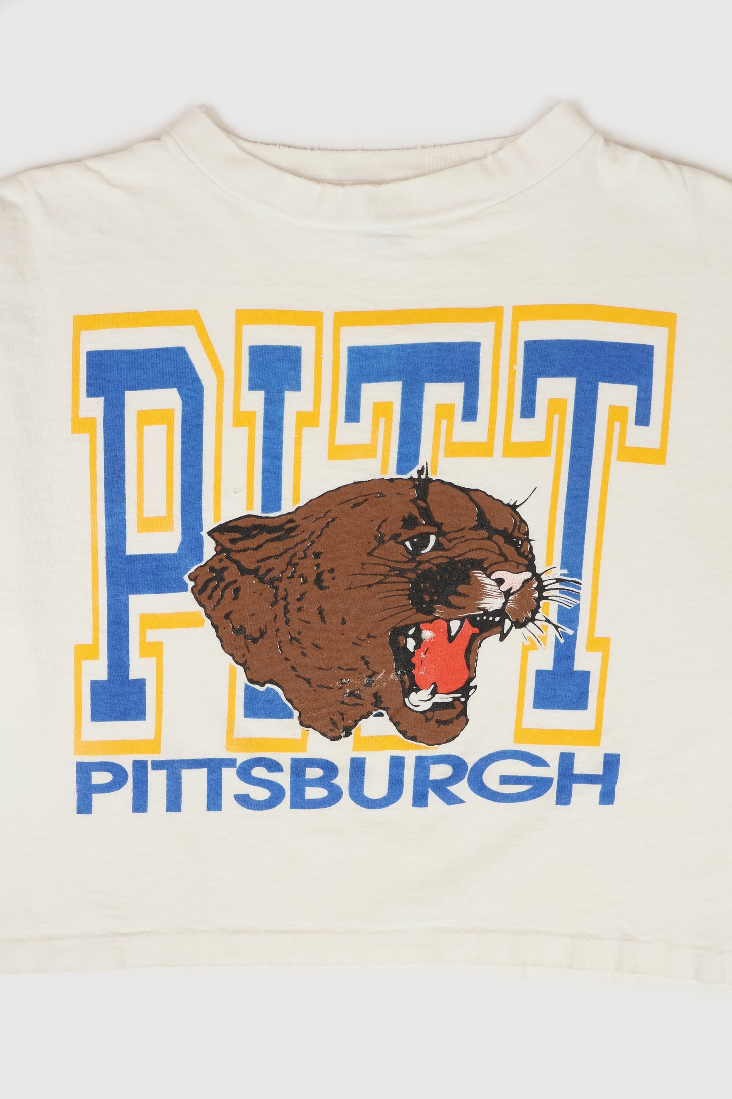 Vintage University of Pittsburgh Cropped Tee
