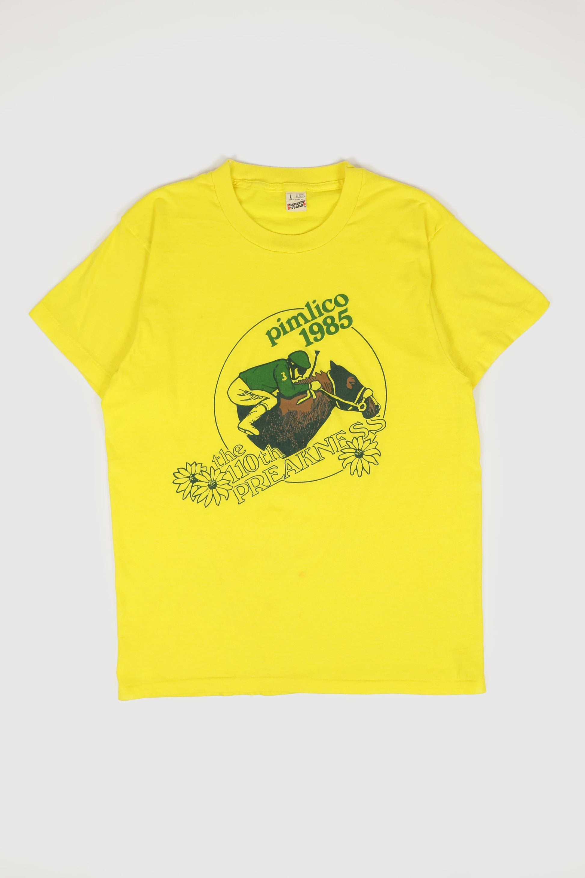 Vintage Pimlico 1985 Preakness Tee Image 0