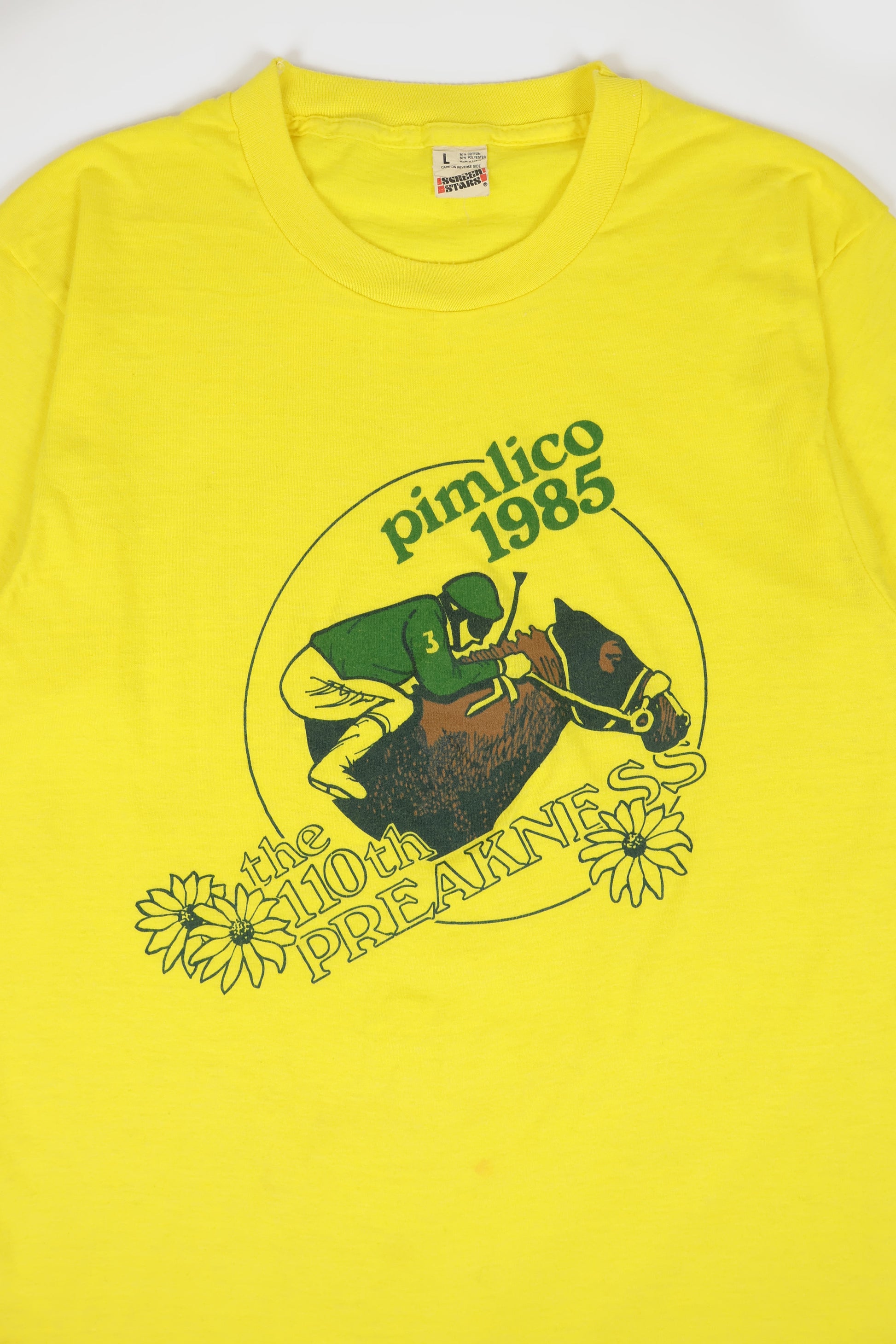 Vintage Pimlico 1985 Preakness Tee Image 1